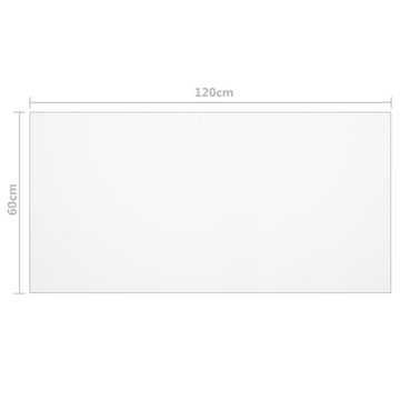 vidaXL Fensterbank Tischfolie Transparent 120x60 cm 1,6 mm PVC