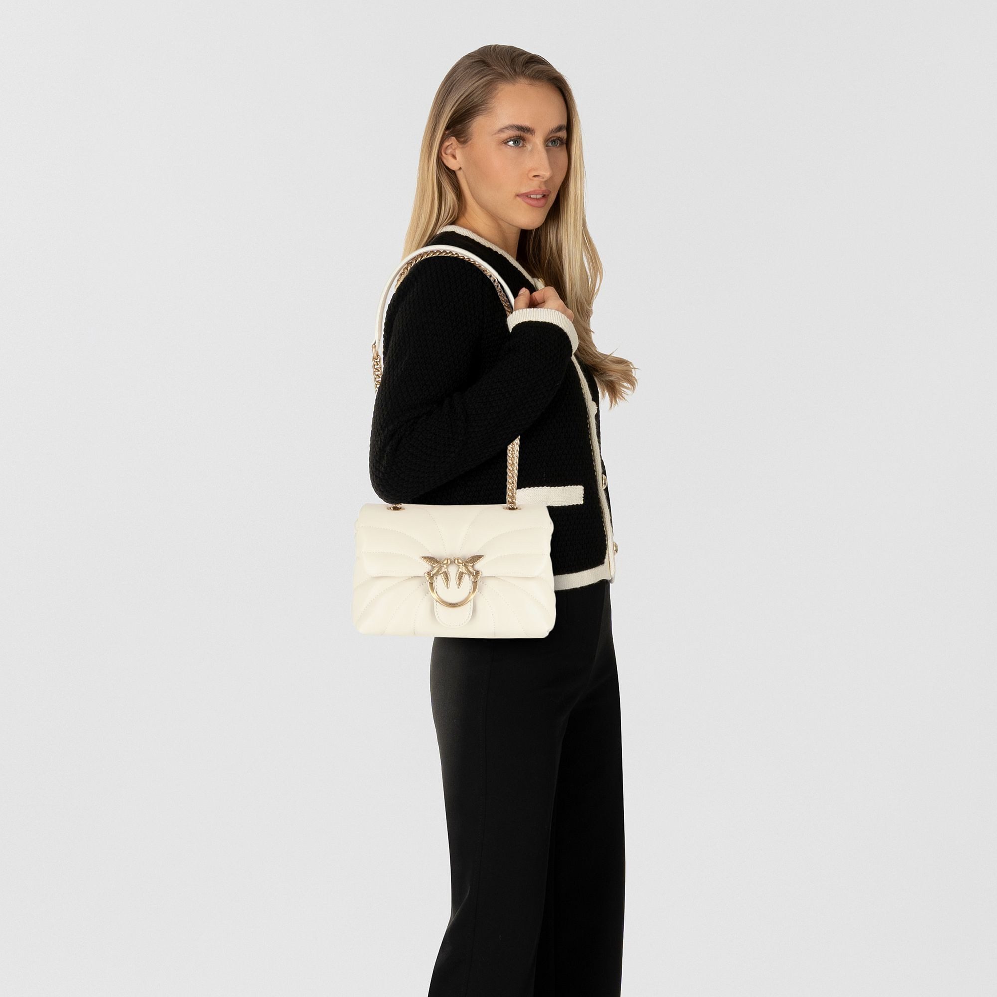 PINKO Schultertasche Love Puff, Leder