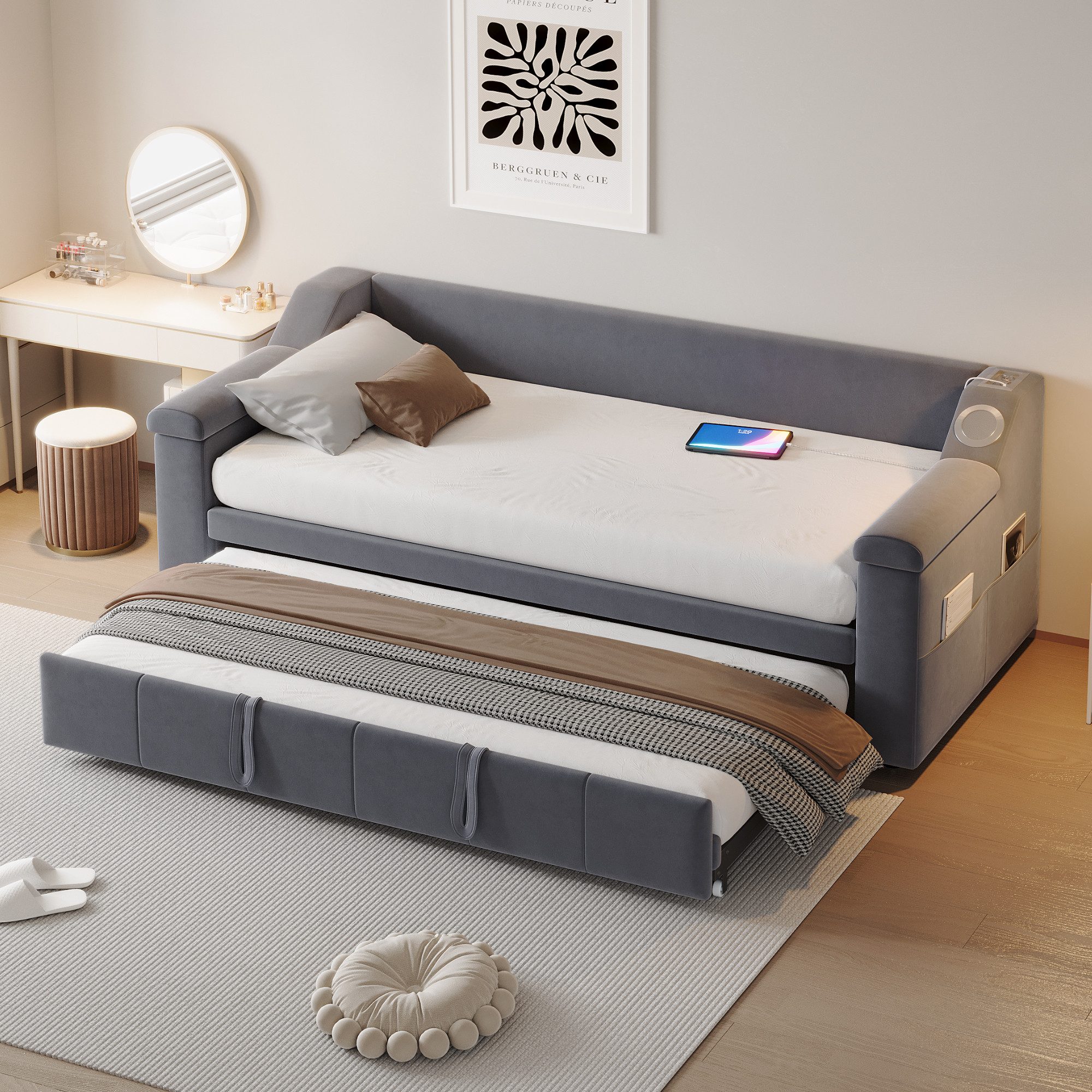 Flieks Daybett, Polsterbett Tagesbett 90/180x190cm mit günstig online kaufen