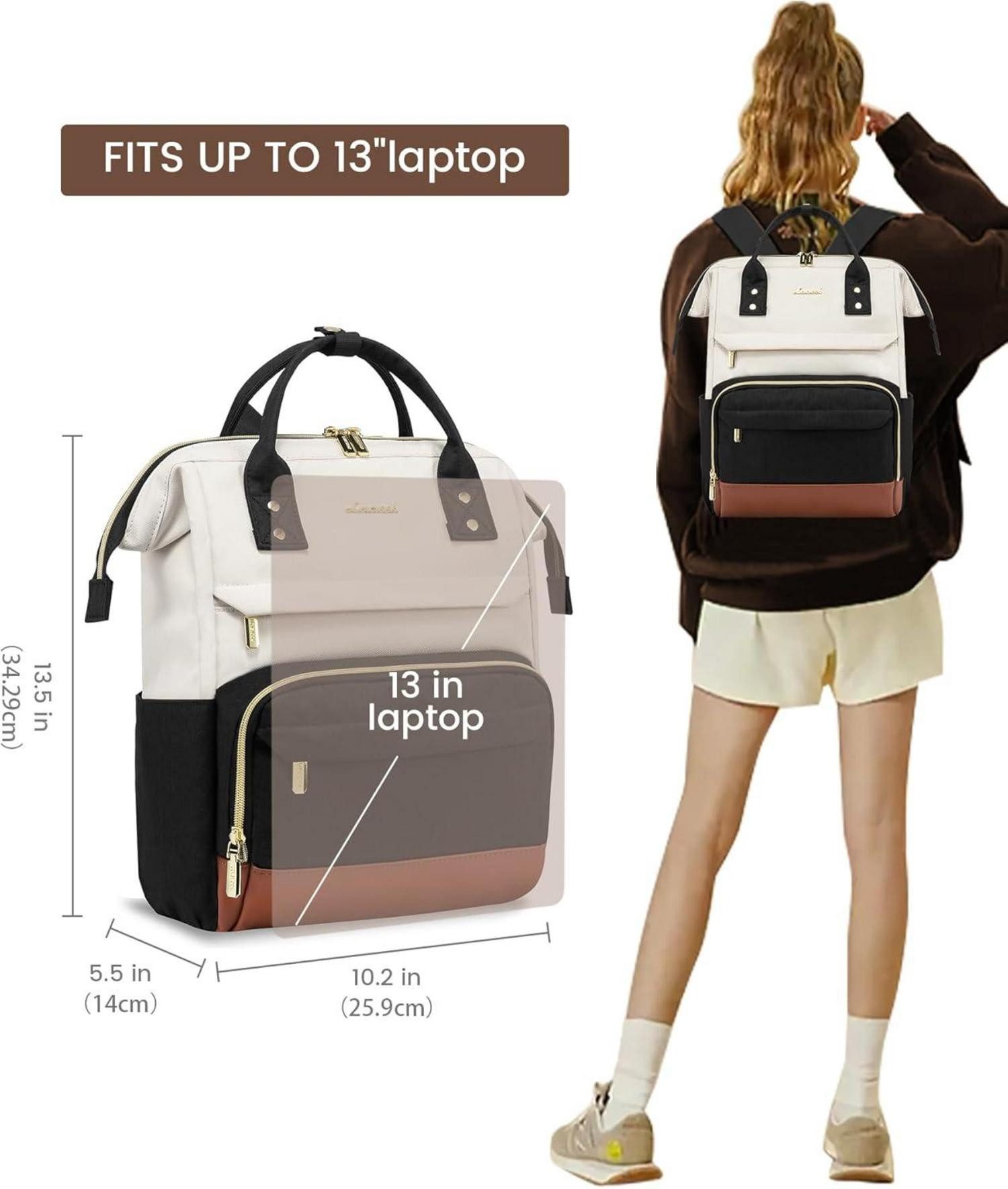 LuxusKollektion Cityrucksack Damen Rucksack Klein Elegant günstig online kaufen
