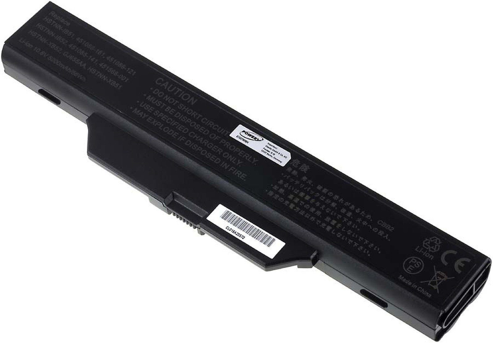 Powery Akku für Compaq V) Laptop-Akku HSTNN-IB51 (10.8 mAh 5200 Typ