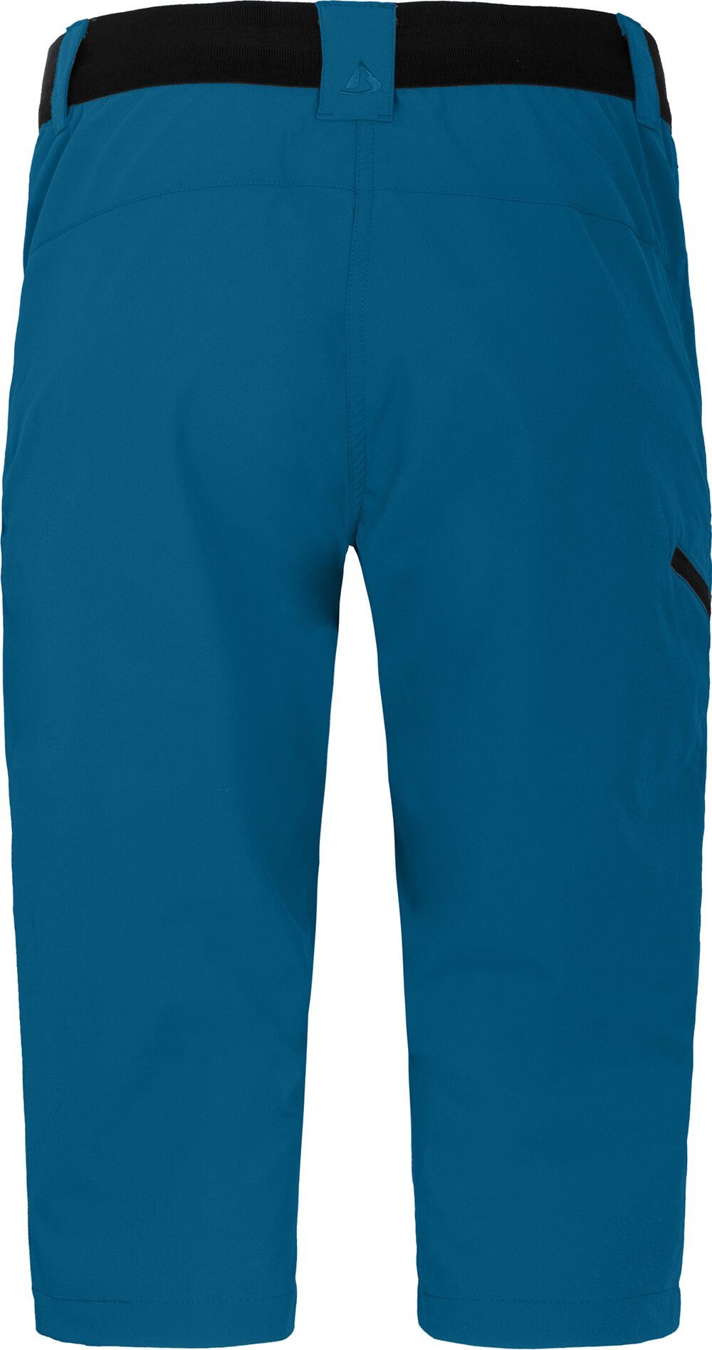 Bergson Outdoorhose VIDAA Saphir strapazierfähig, Damen Wanderhose, blau Normalgrößen, COMFORT 3/4 leicht, Capri