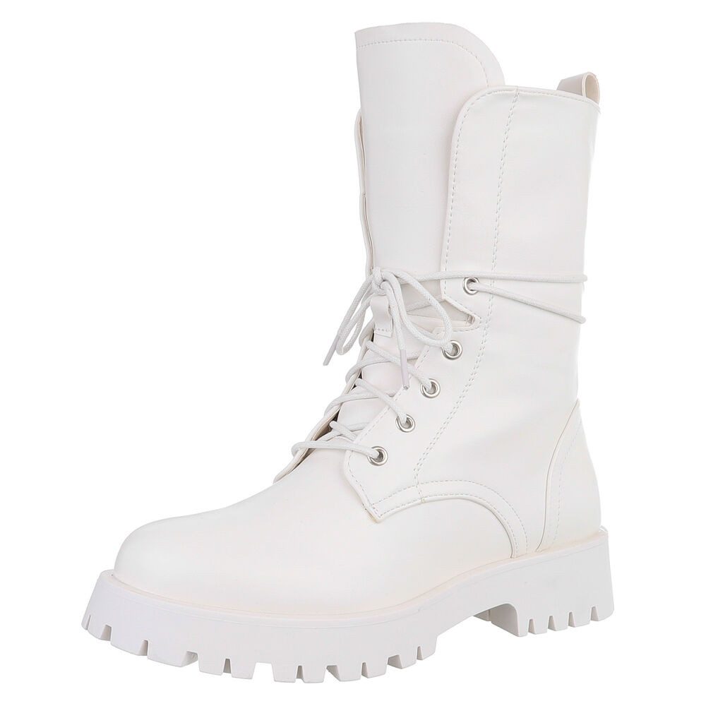 Ital-Design Moderne Damenstiefel mit Schnürung für günstig online kaufen