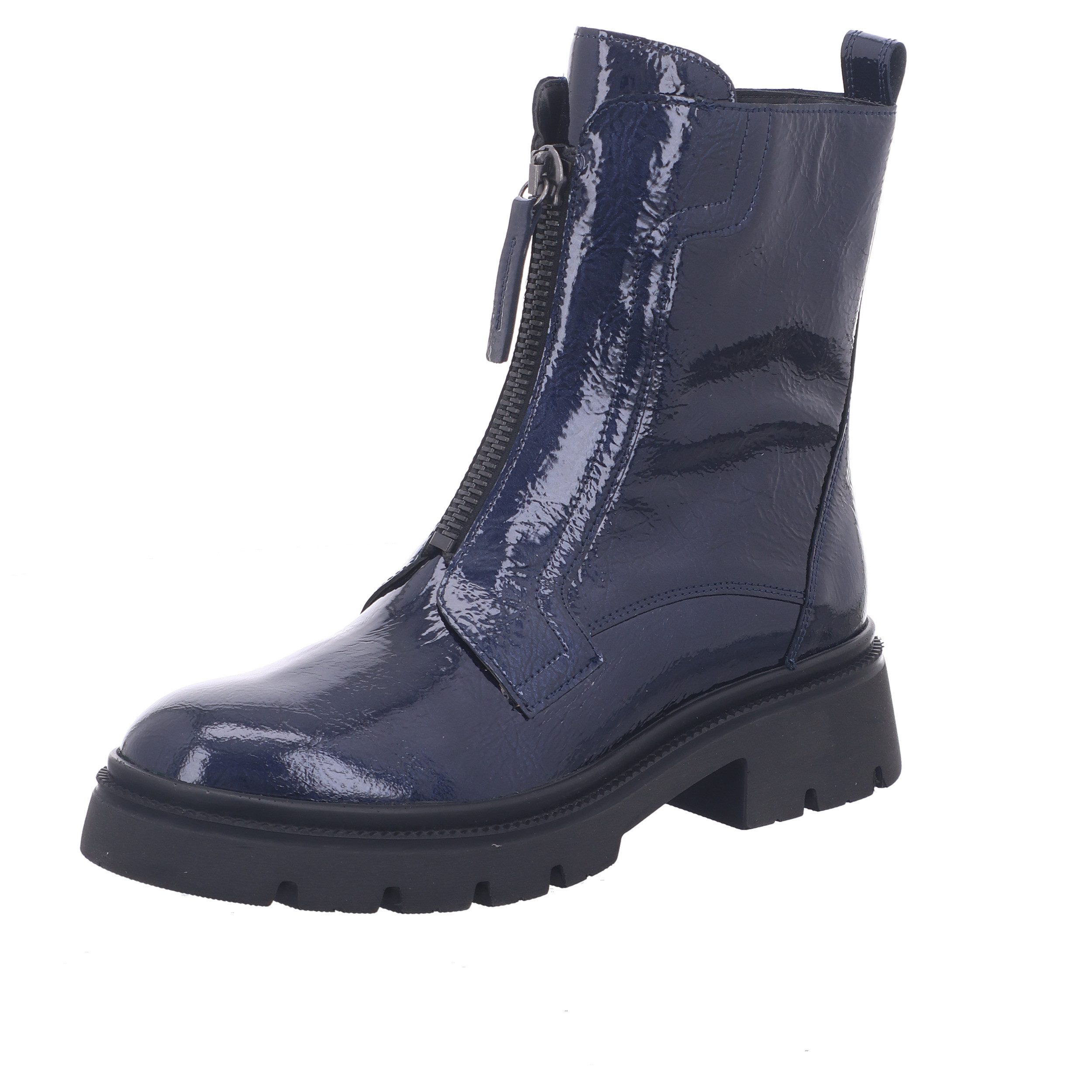 Gabor Gabor - Bootie Knautschlack - blau Stiefelette