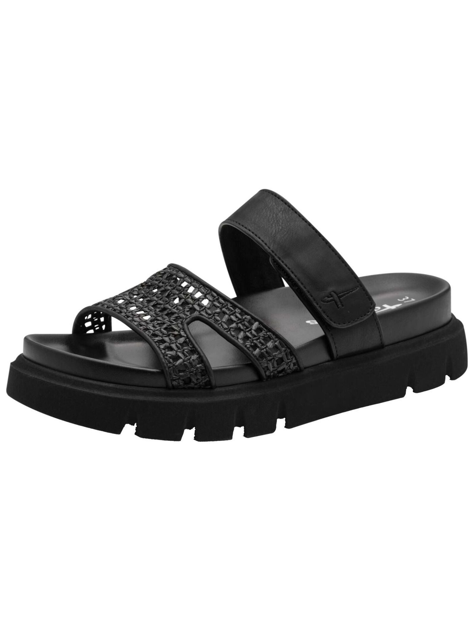 Tamaris Pantoletten Lederimitat/Textil . Pantolette