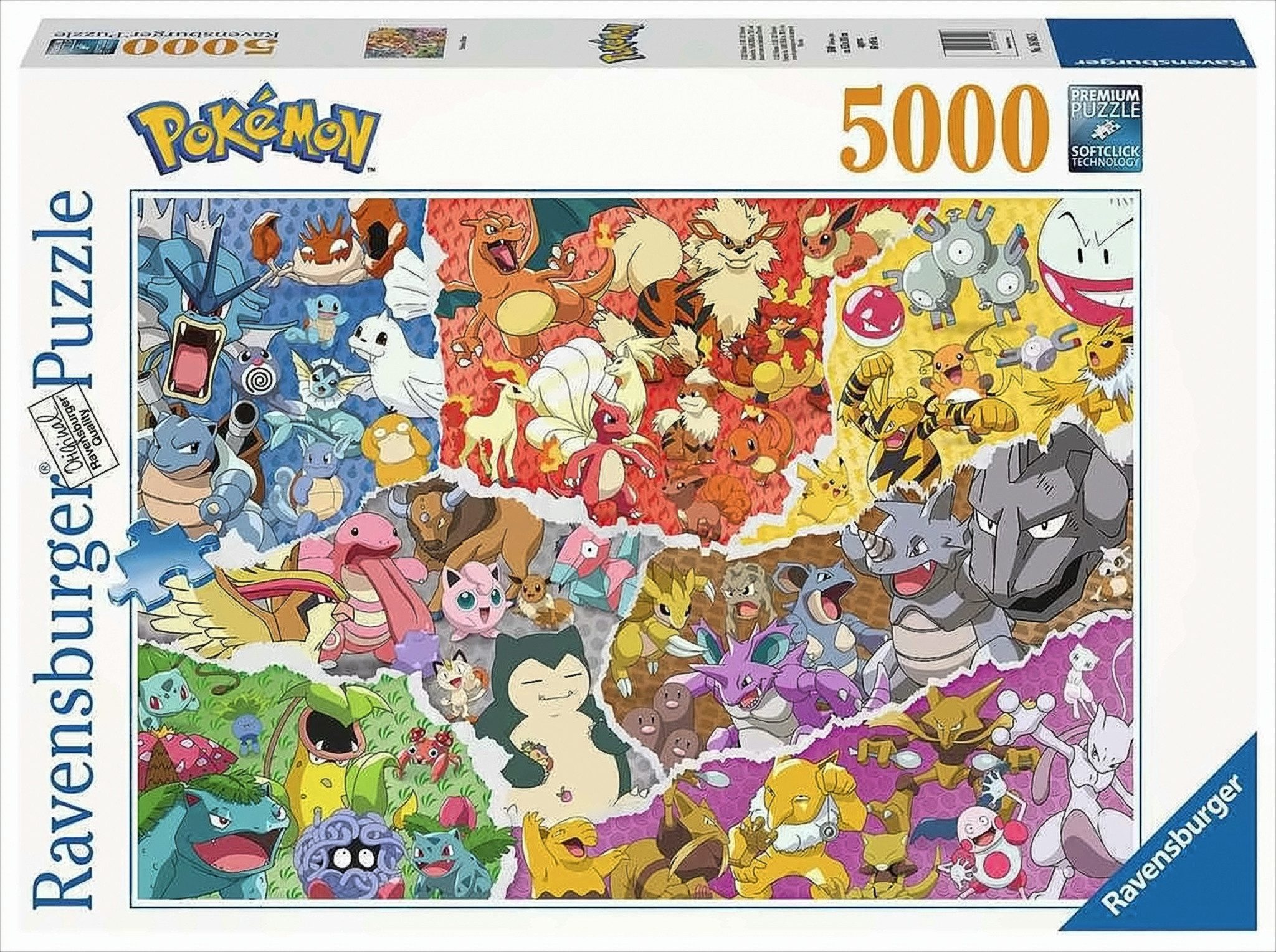 Ravensburger Puzzle Ravensburger - Pokémon Allstars, 5000 Teile, Puzzleteile