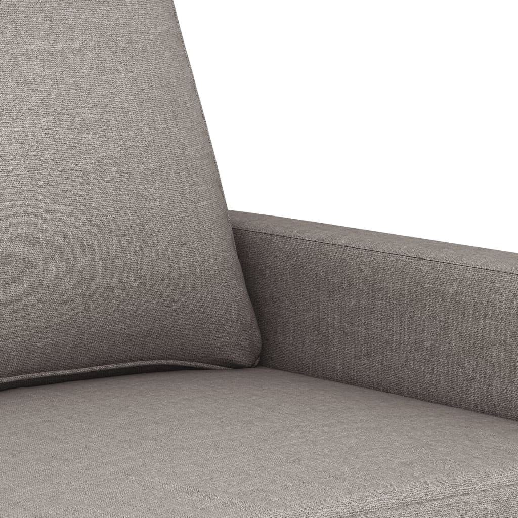 Stoff vidaXL 140 2-Sitzer-Sofa cm Sofa Taupe