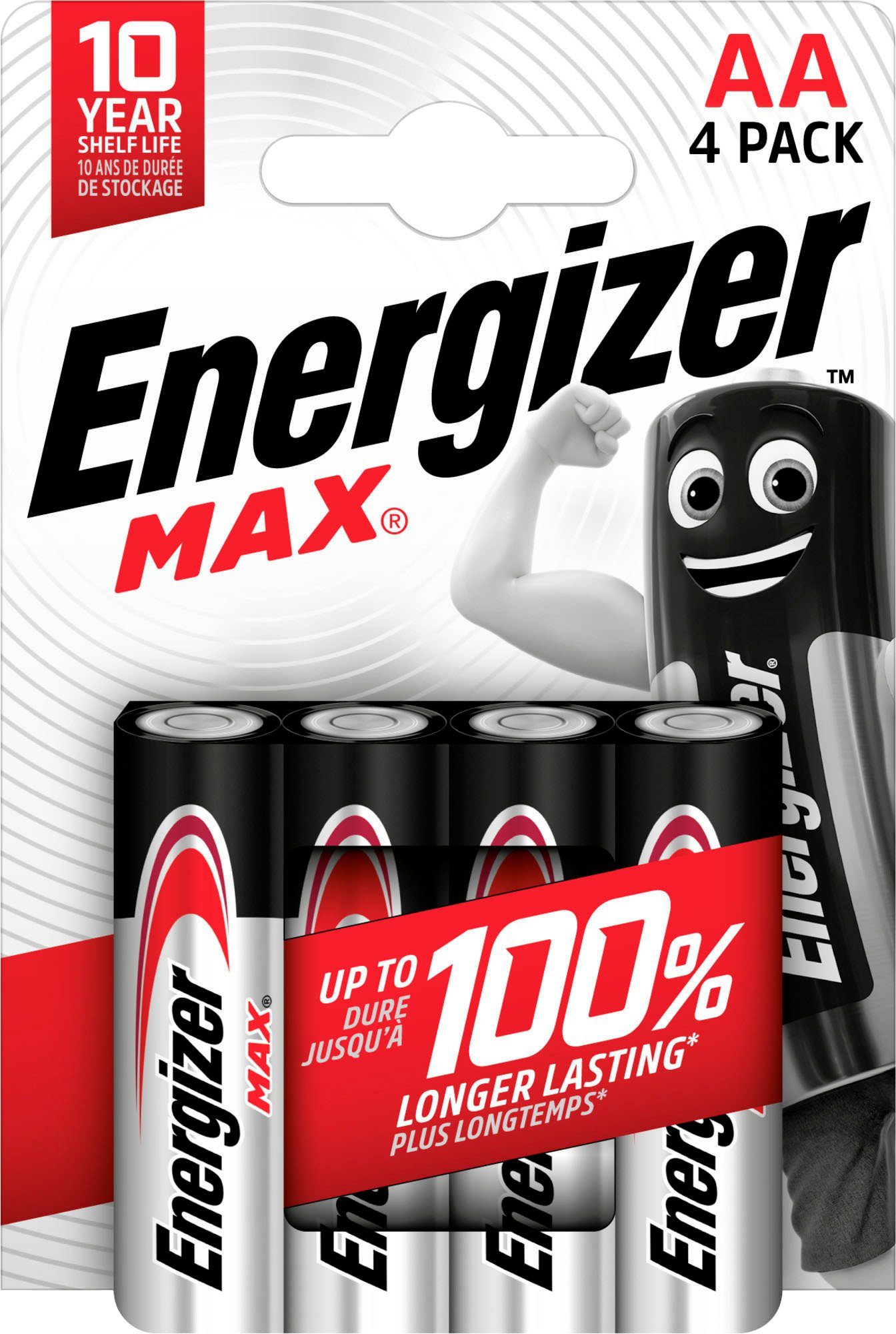 Energizer 4er Pack Max Mignon (AA) Batterie, (4 St)