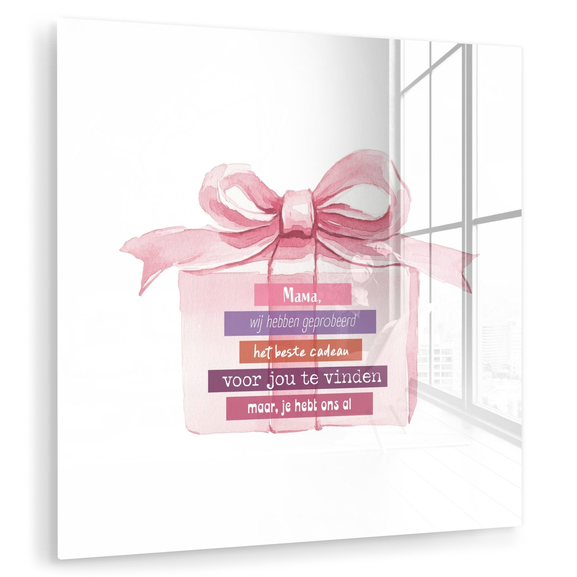 MuchoWow Acrylglasbild Geschenk - Schleife - günstig online kaufen