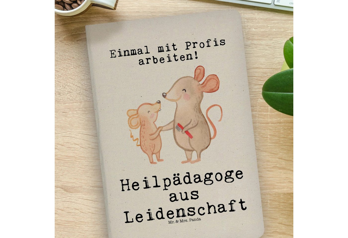 Thumbnail - Mr. & Mrs. Panda Notizbuch Heilpädagoge Leidenschaft - Transparent - Geschenk, DIN A4 Planer, Ta Mr. & Mrs. Panda, Premi...