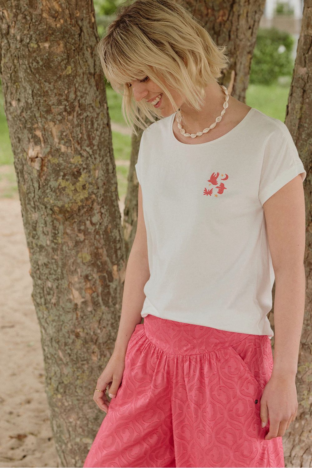 Tranquillo T-Shirt 2er-Set Jerseyshirt Theaa aus Bio-Baumwolle 2er-Set GOTS-zertifizierte Bio-Baumwollshirts