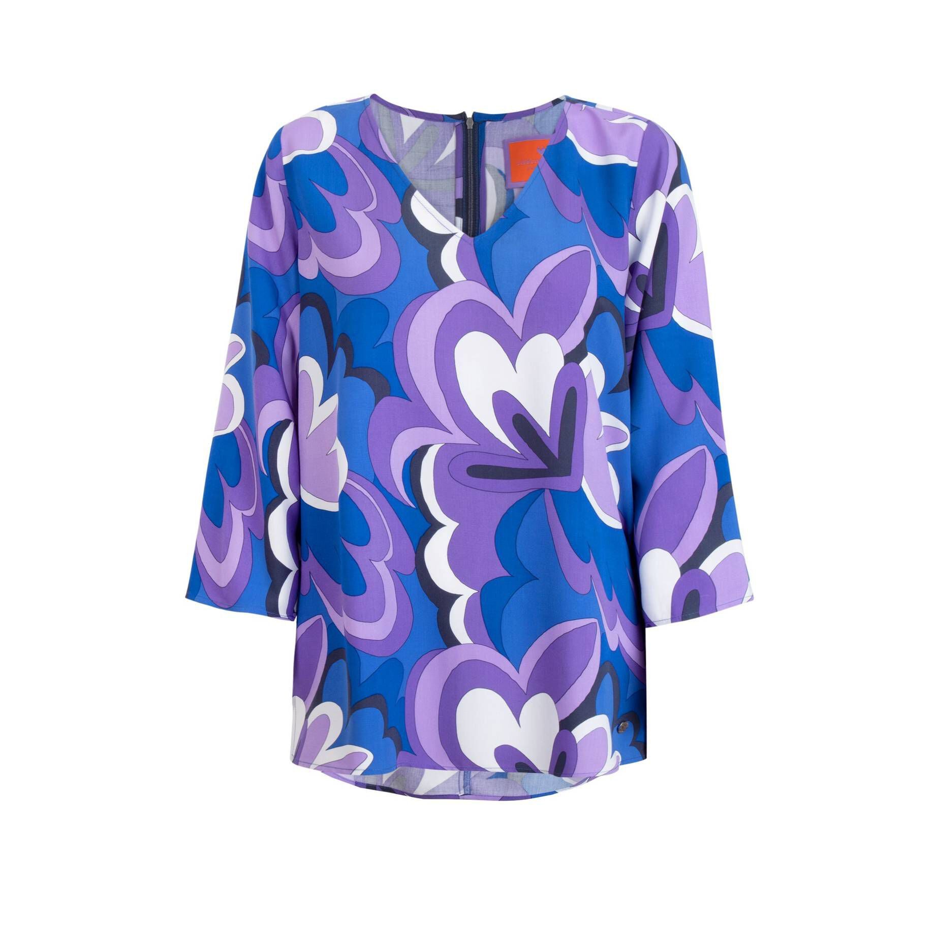 Klassische Bluse Damen Bluse RYANDYL 3/4-Arm