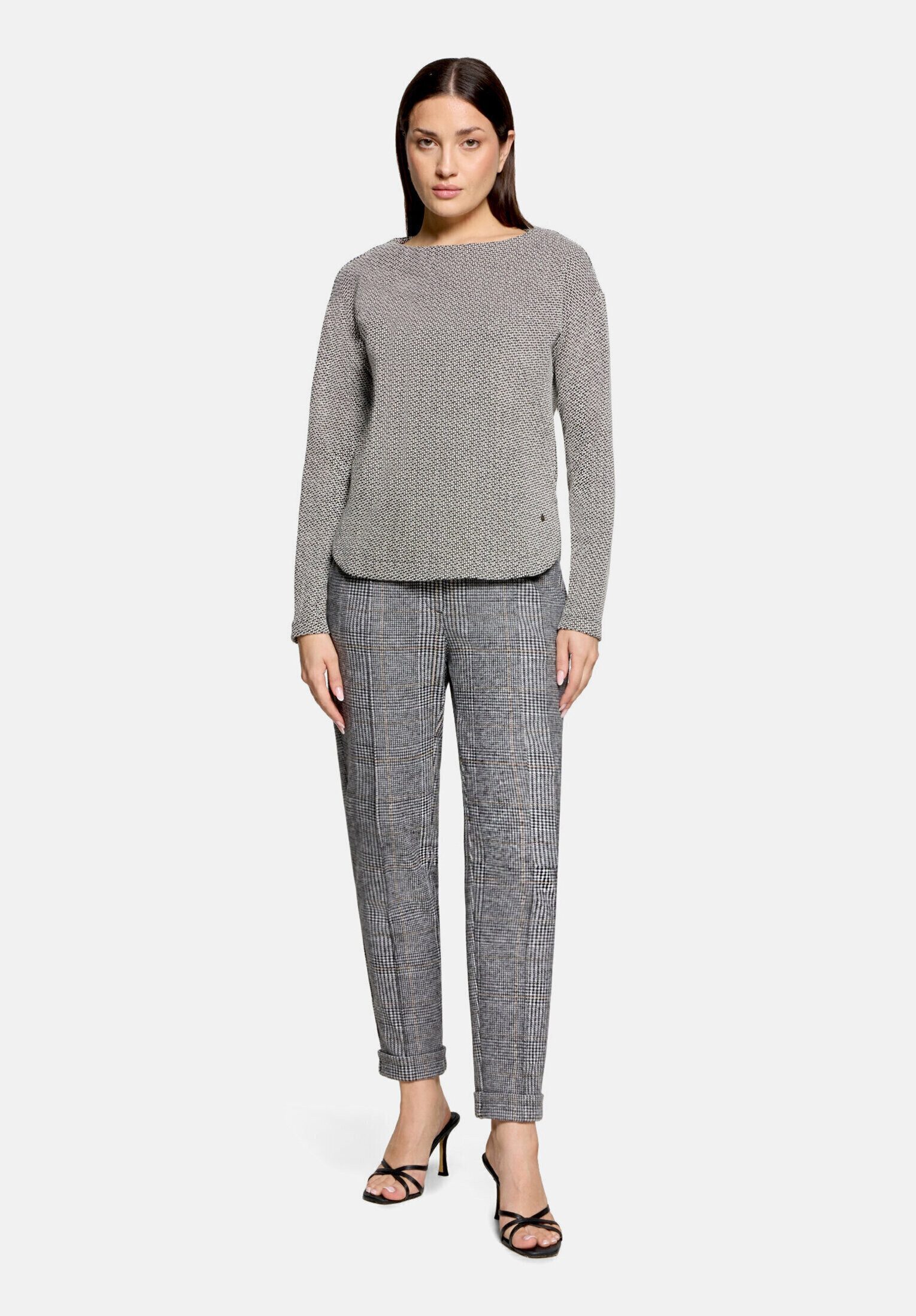 Betty&Co Bundfaltenhose Damen mit Bindegürtel