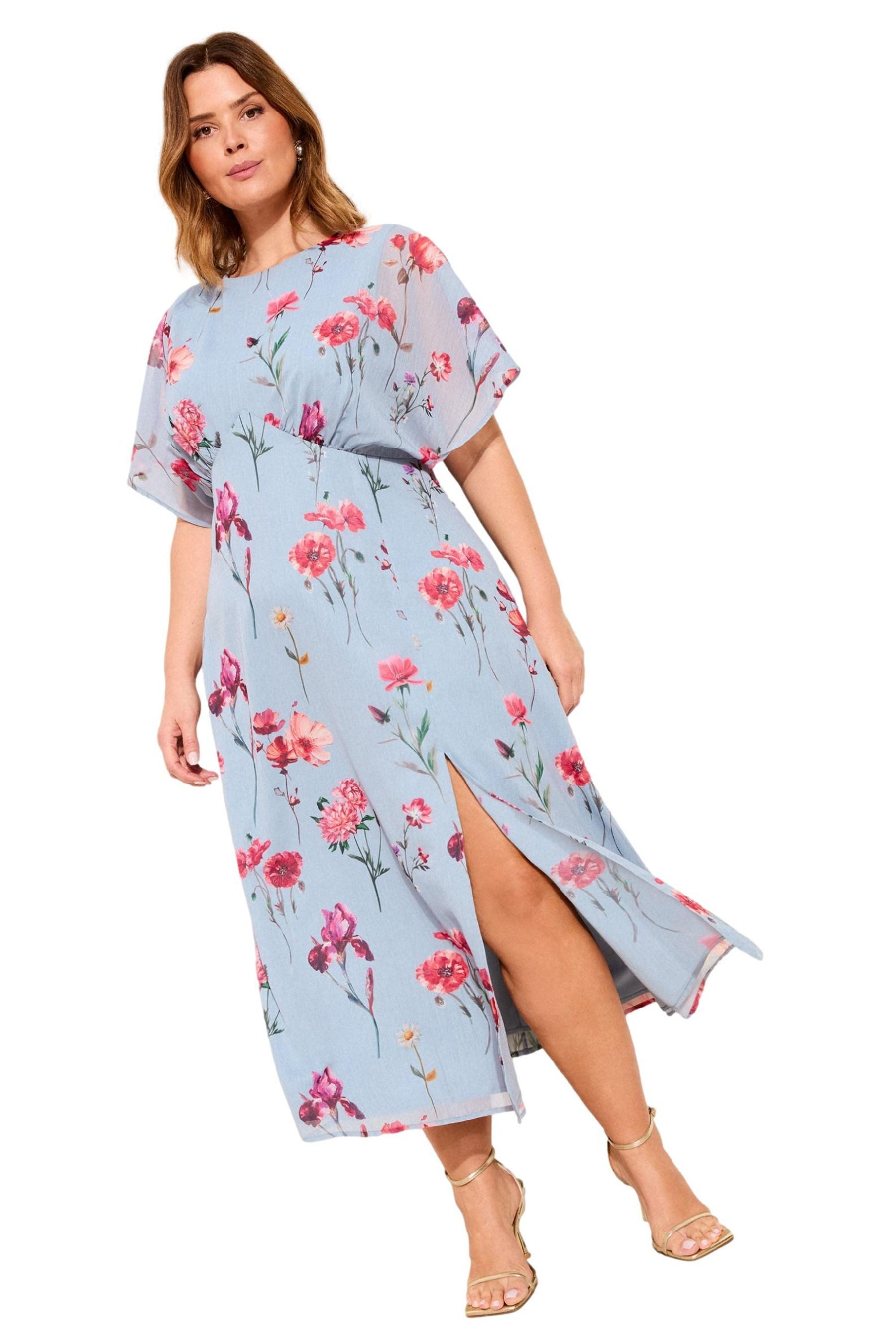 LIPSY Midikleid Lipsy Gewebtes Midi-Kleid Curve (1-tlg)