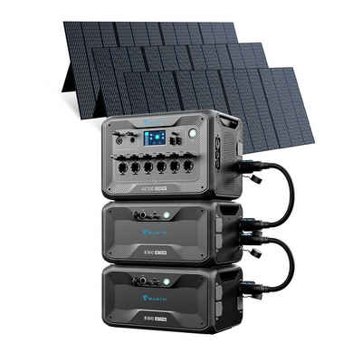 BLUETTI Stromerzeuger »BLUETTI Stromerzeuger Combo AC300+2*B300 mit 3PCS 350W Solar Panel«, (1-tlg)