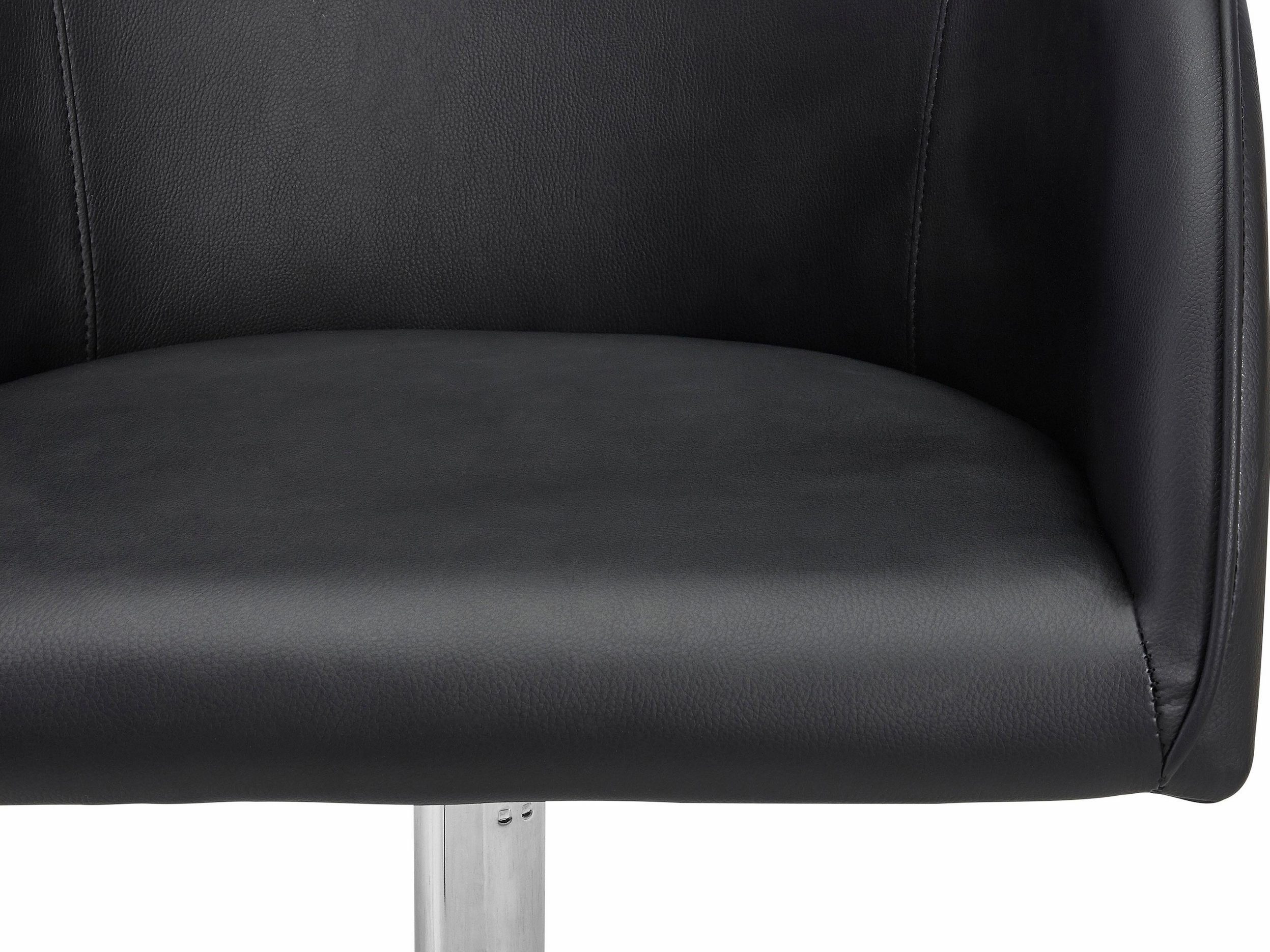 Sitzhöhe Polsterstuhl, schwarz Esszimmerstuhl Loungesessel loft24 cm, 46 Willy (1-St),
