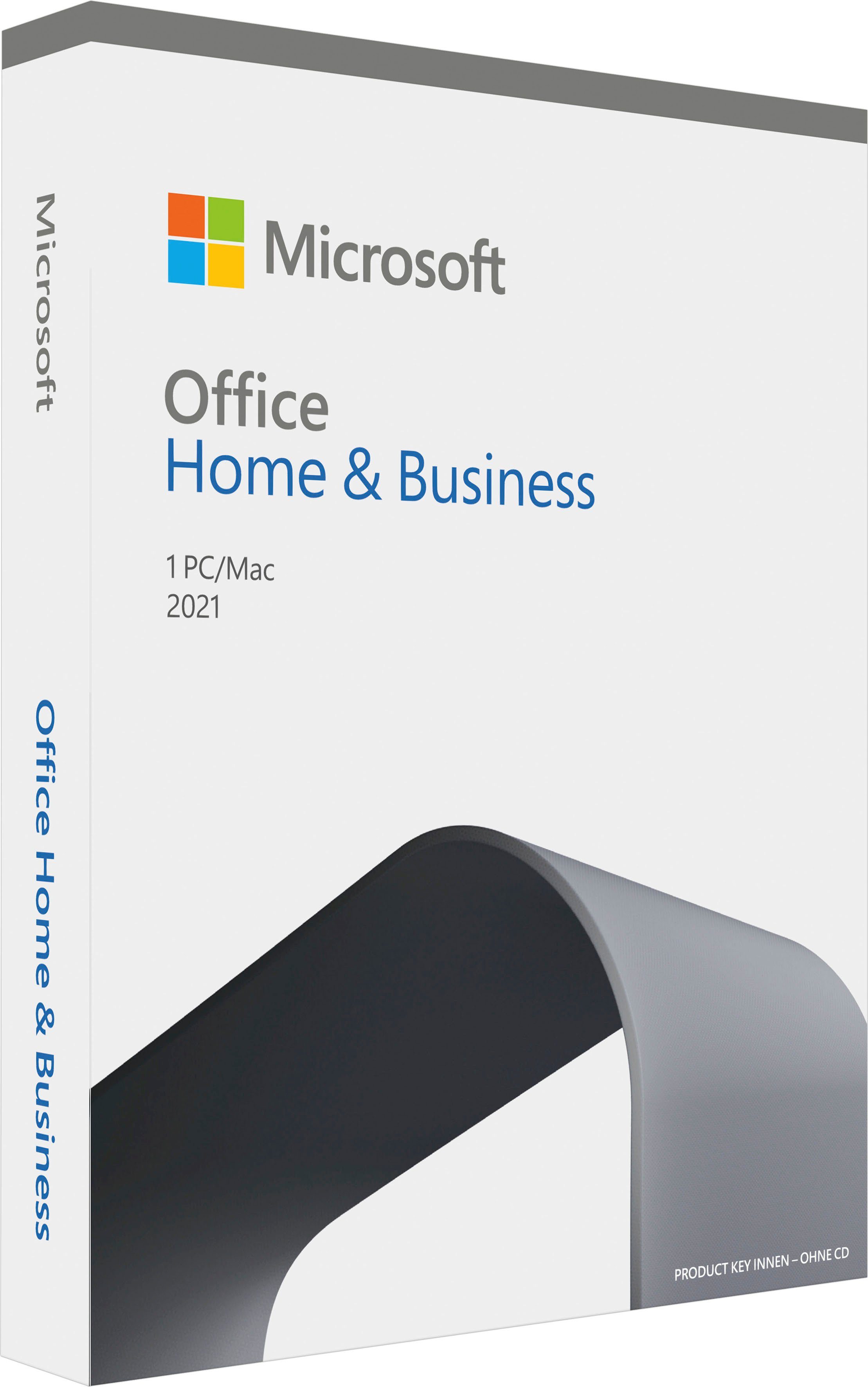 Microsoft Office Home & Business 2021 (Officeprogramm, Lizenzschlüssel) | PC-Software