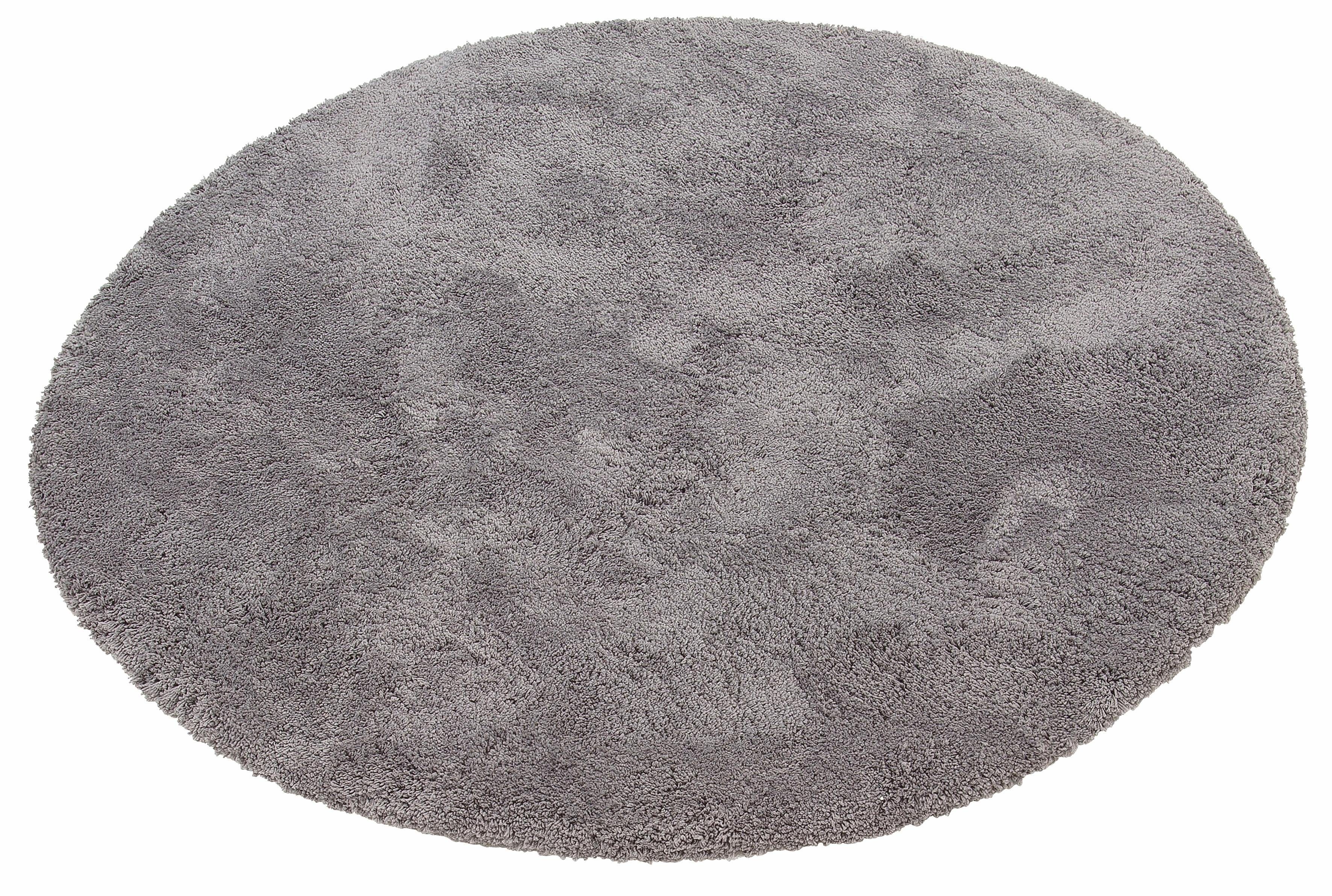OTTO home Teppich Desner, Hochflor Teppiche, rund, Höhe: 35 mm, Mikrofaser, weich, flauschig, Wohnzimmer, Schlafzimmer, Kinderzimmer
