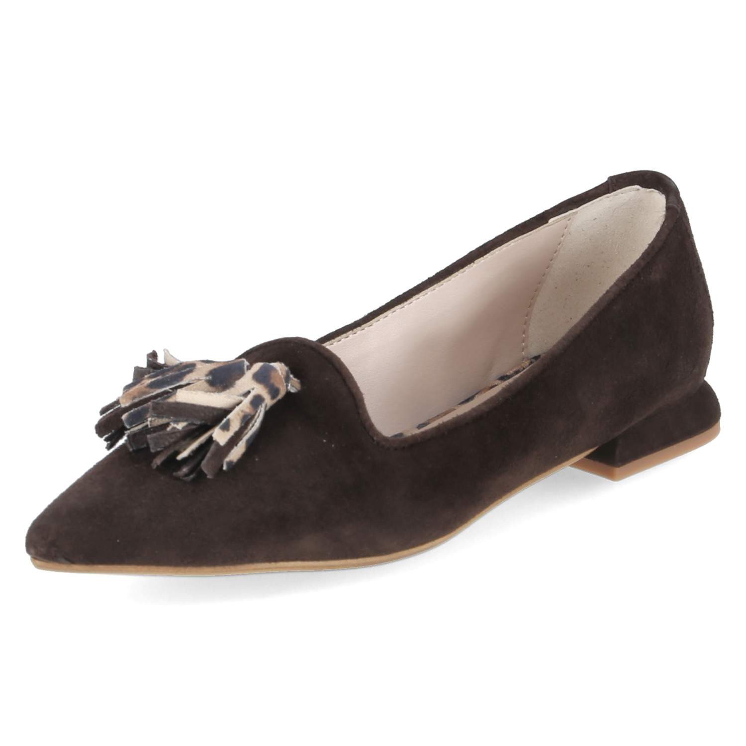 Kaerlek Kaerlek K141 TDM-CAM Damen Rauleder braun Ballerina