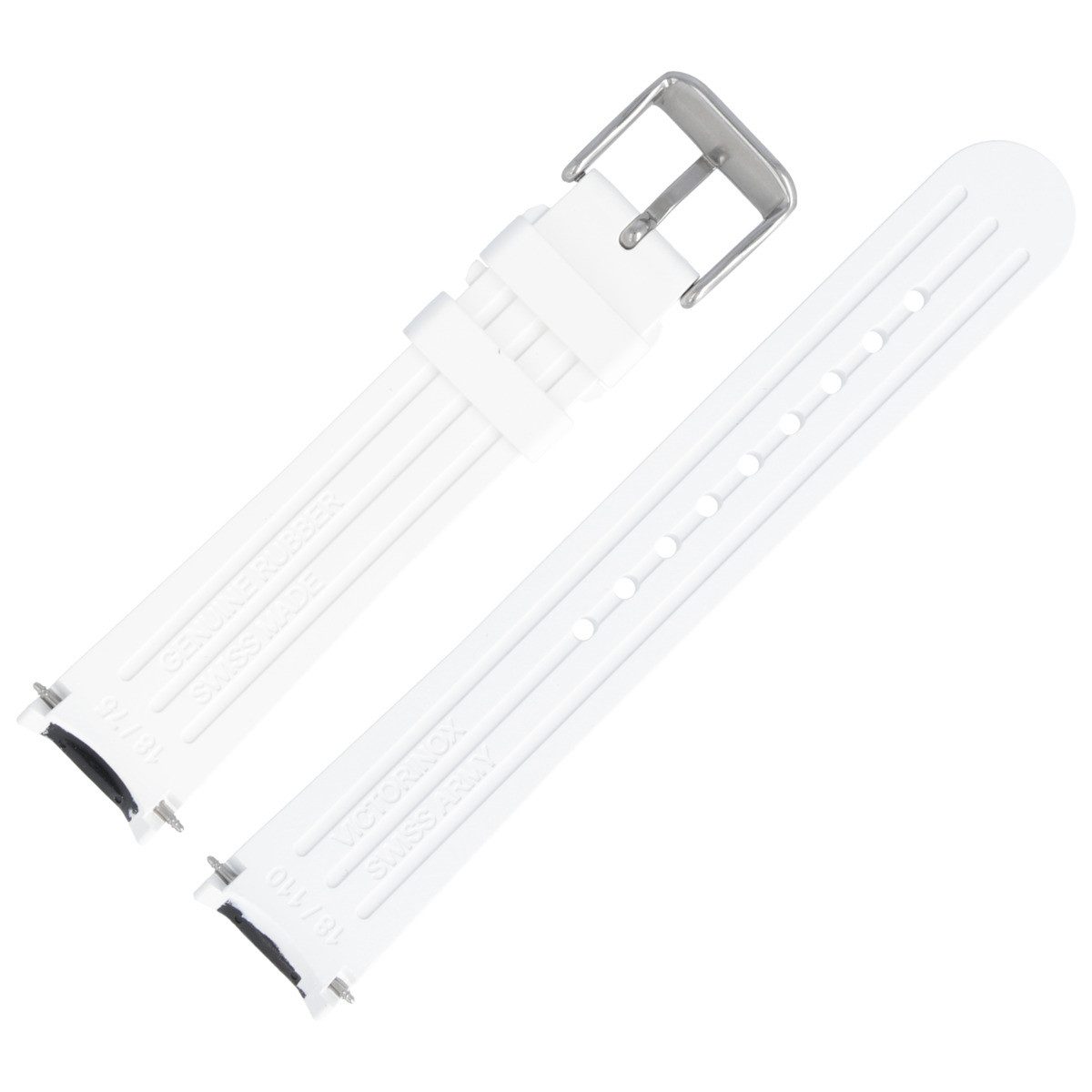 Victorinox Uhrenarmband 18mm Kunststoff Weiss 4317