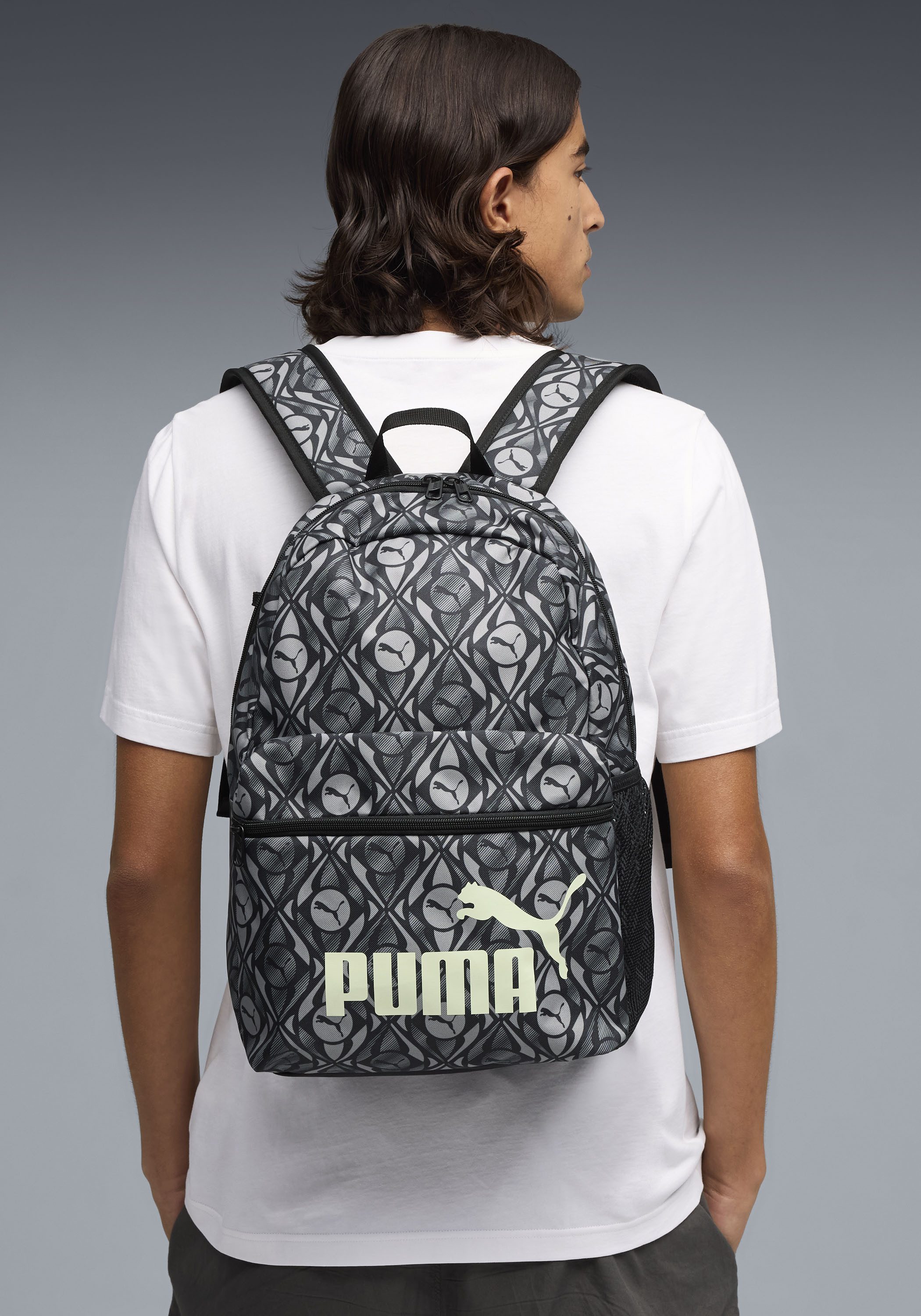PUMA Rucksack PHASE AOP BACKPACK SET (2-tlg), für vielseitige Einsätze, sportlicher Stil