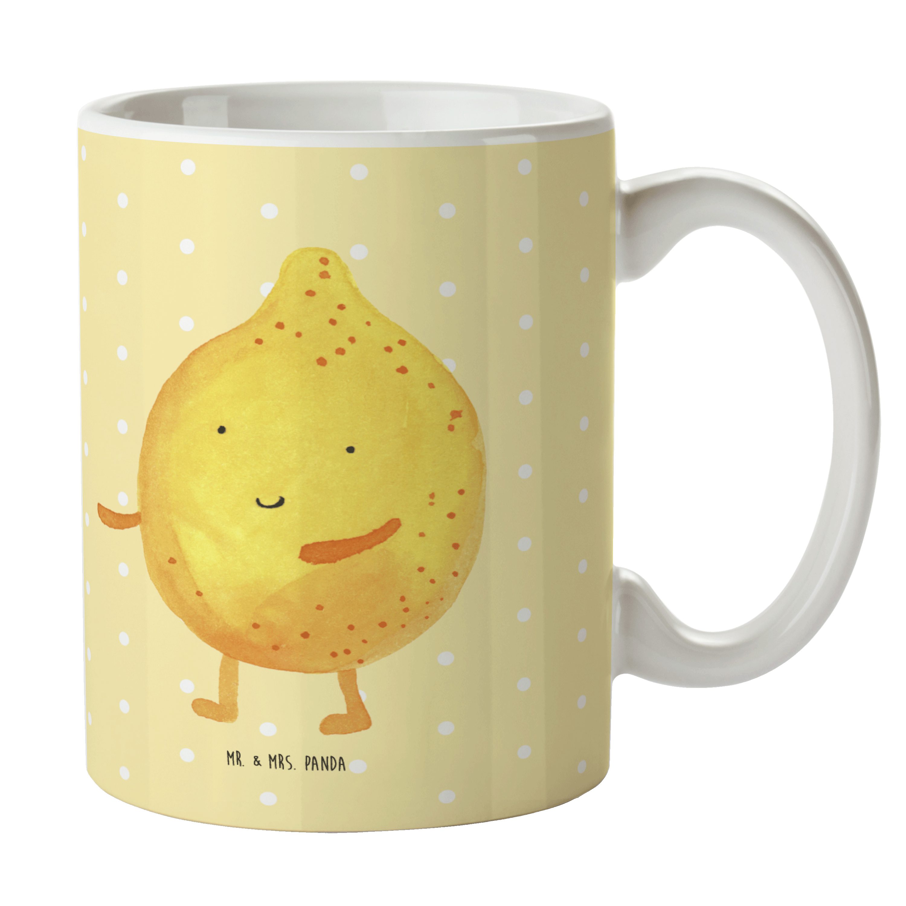 Mr. & Mrs. Panda Tasse BestFriends-Lemon - Gelb Pastell - Geschenk, fehlende Keywords, Tasse, Keramik