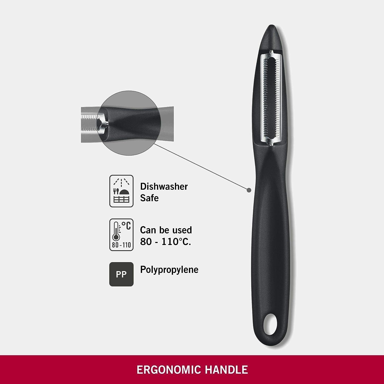 Victorinox Spargelschäler Universalschäler, extra scharfe Zackenschliffklinge, ergonomisch zwe, ischneidig, Limited Edition Hellgelb