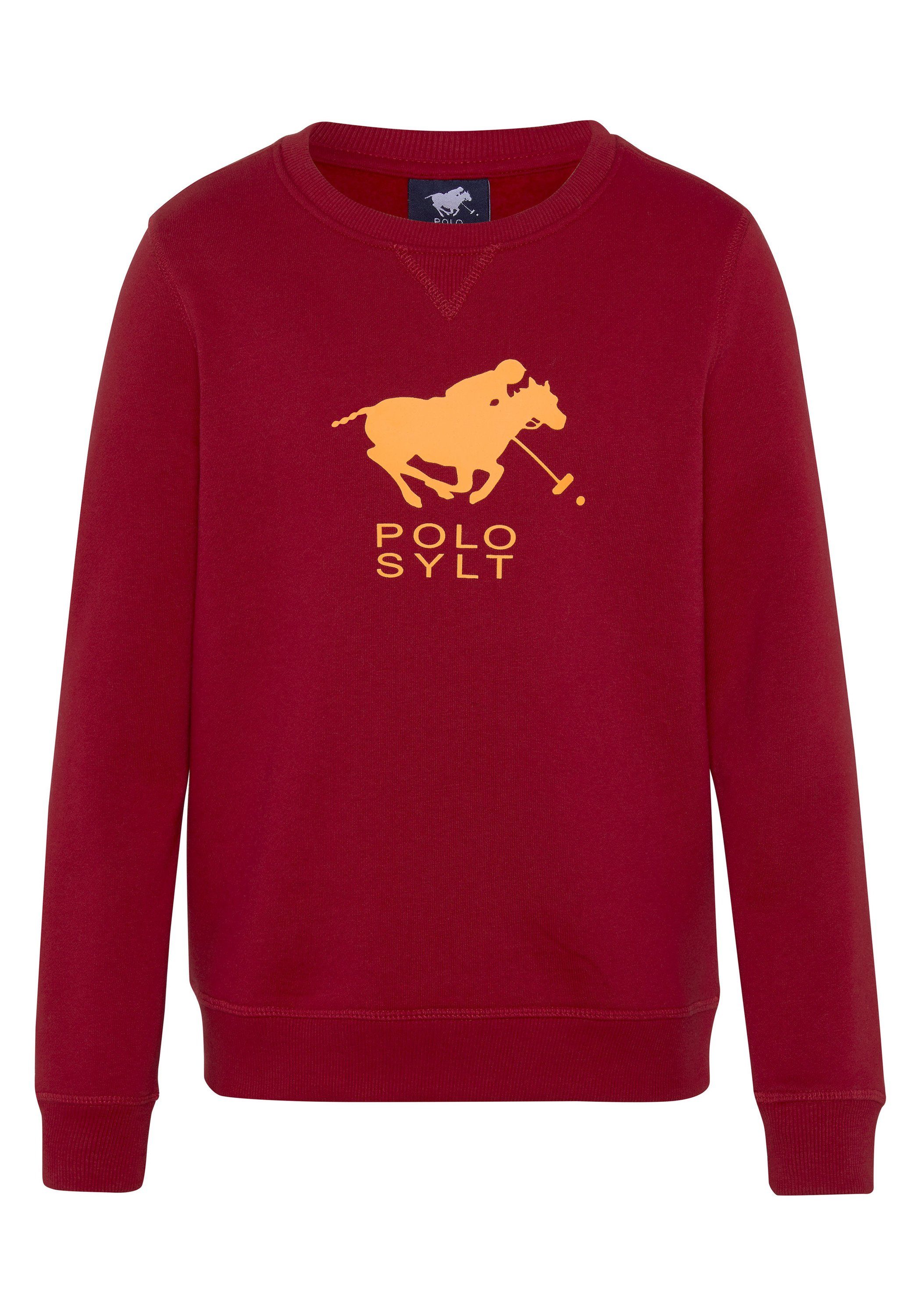 Polo Sylt Sweatshirt mit Label-Print Chili Pepper