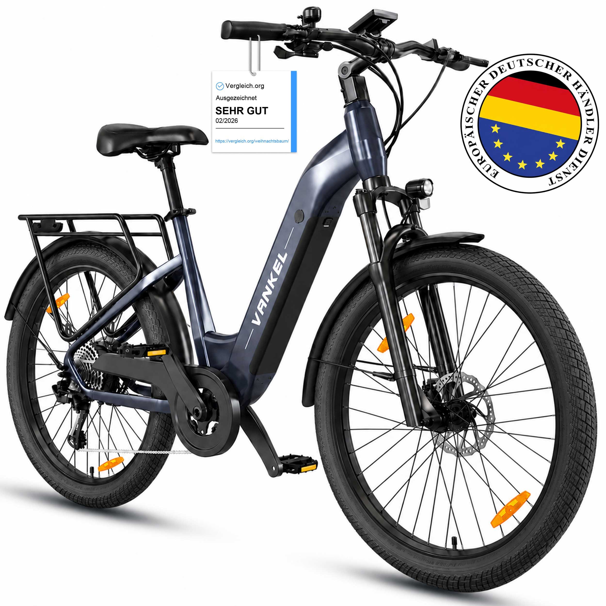Vankel E-Bike Cityrad 26”×3,0/29”×2,4 Zoll E-Fahrrad Damen u. Herren 720 WH Pedelec 120 km, Kettenschaltung, Heckmotor, 720 Wh, Fat Mountain LG Akku All-Terrain mit Drehmomentsensor E-bikes
