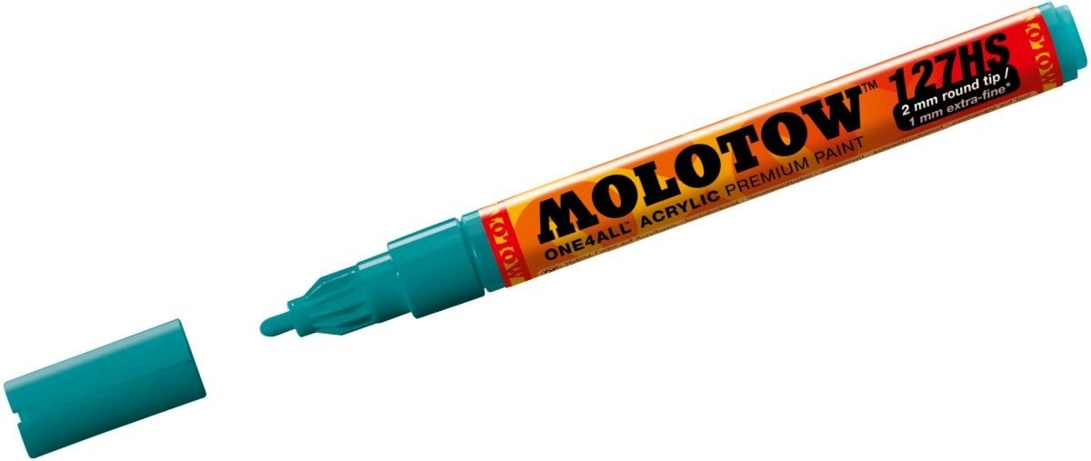 Thumbnail - MOLOTOW Permanentmarker Permanentmarker One4All 127 HS nachfüllbar 2mm lagunenblau