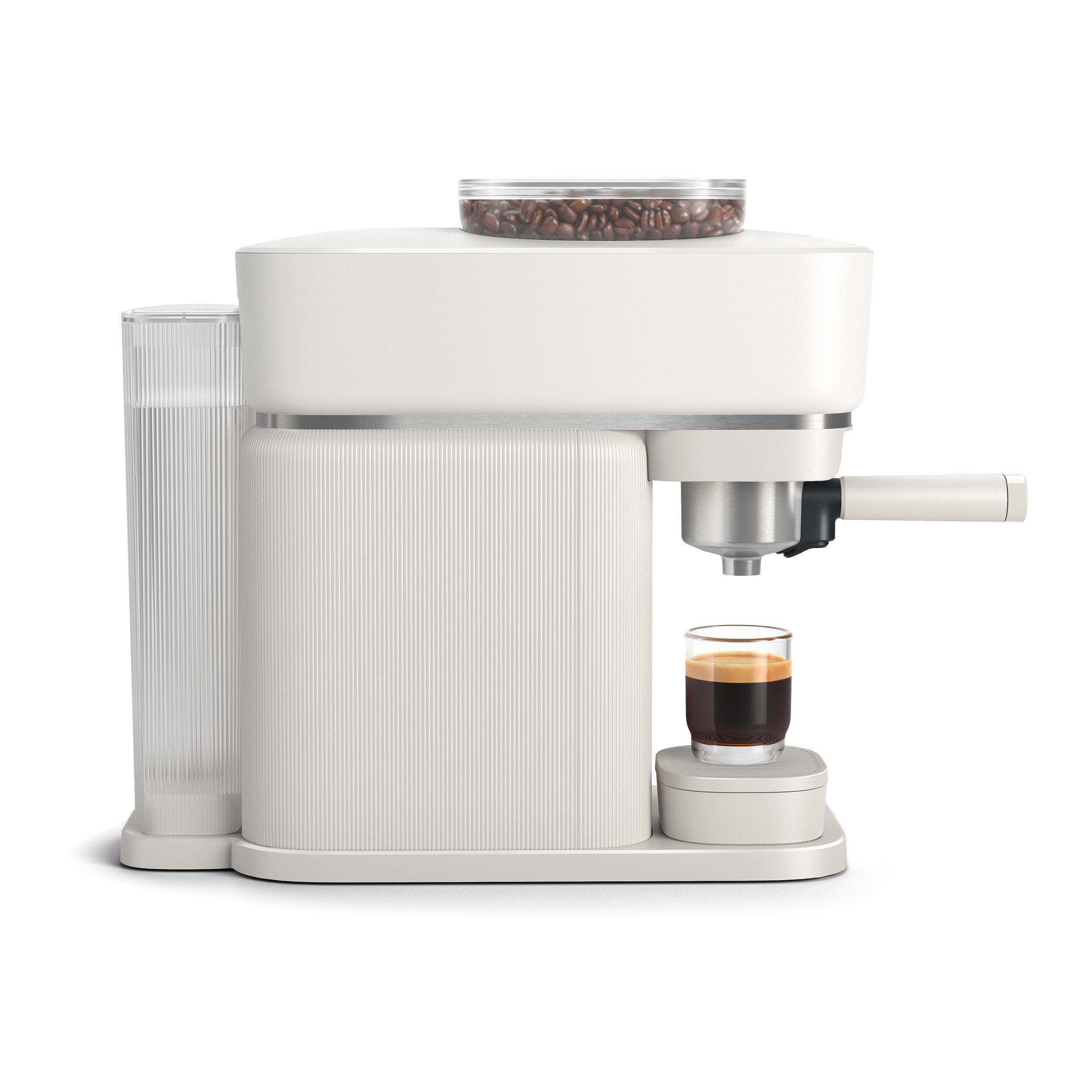 PHILIPS baristina Espressomaschine BAR300/00 mit Mahlwerk für ganze Bohnen, 16 bar Pumpendruck, Naturweiß​