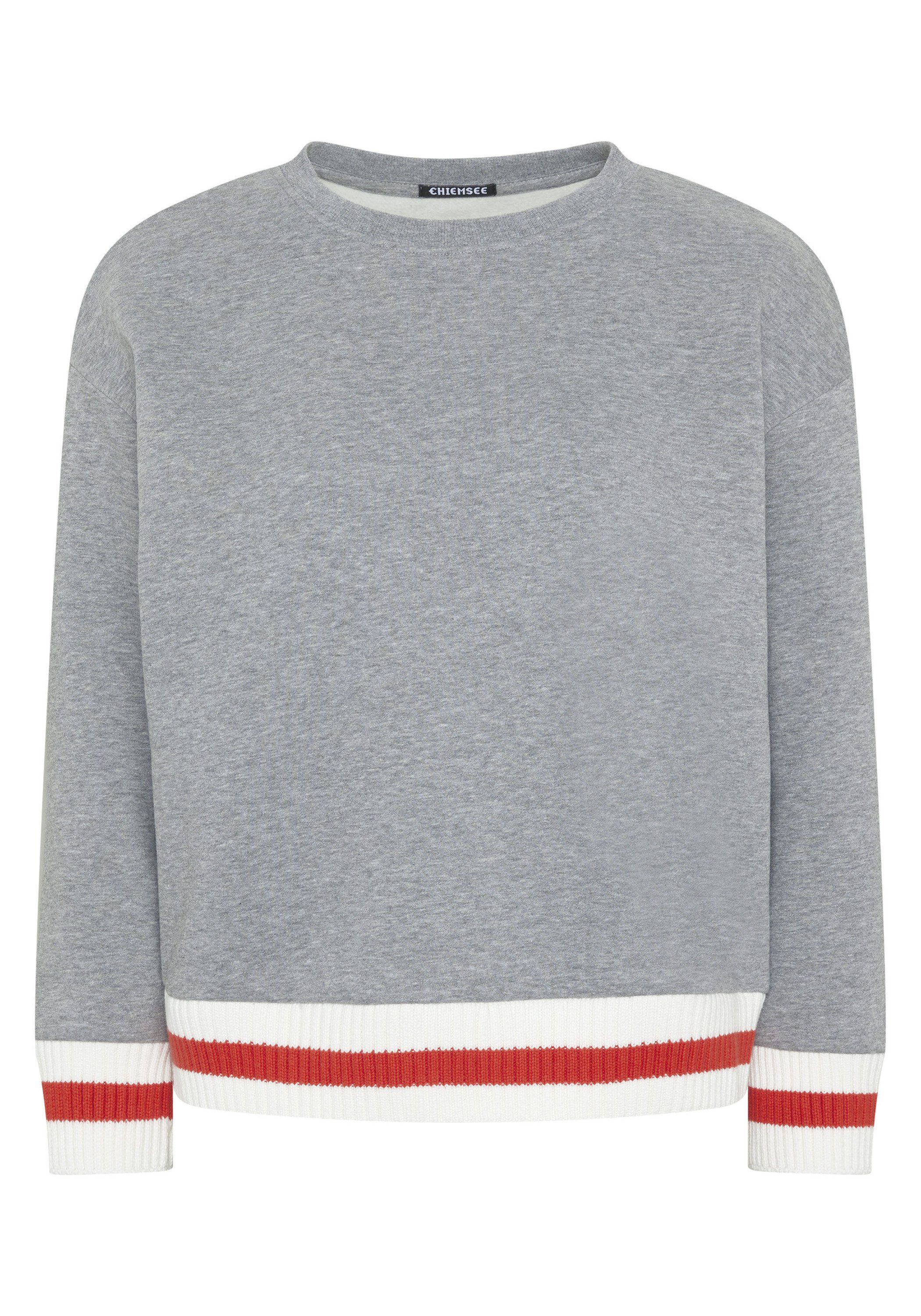 Chiemsee Sweatshirt Sweater mit Stricksäumen 1