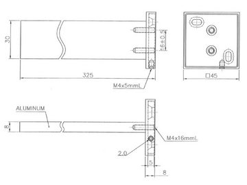 SO-TECH® Handtuchhalter Peti 325 mm, für Wandmontage Handtuchstange Wandhandtuchhalter Wandhandtuchstange