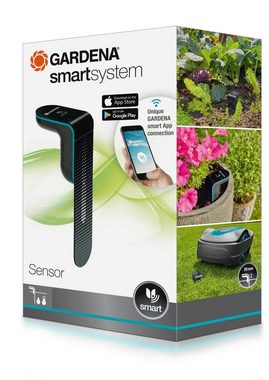GARDENA Bewässerungssystem smart Sensor, App Steuerung, Bodenfeuchtigkeit (0 % - 100), Lichtstärke