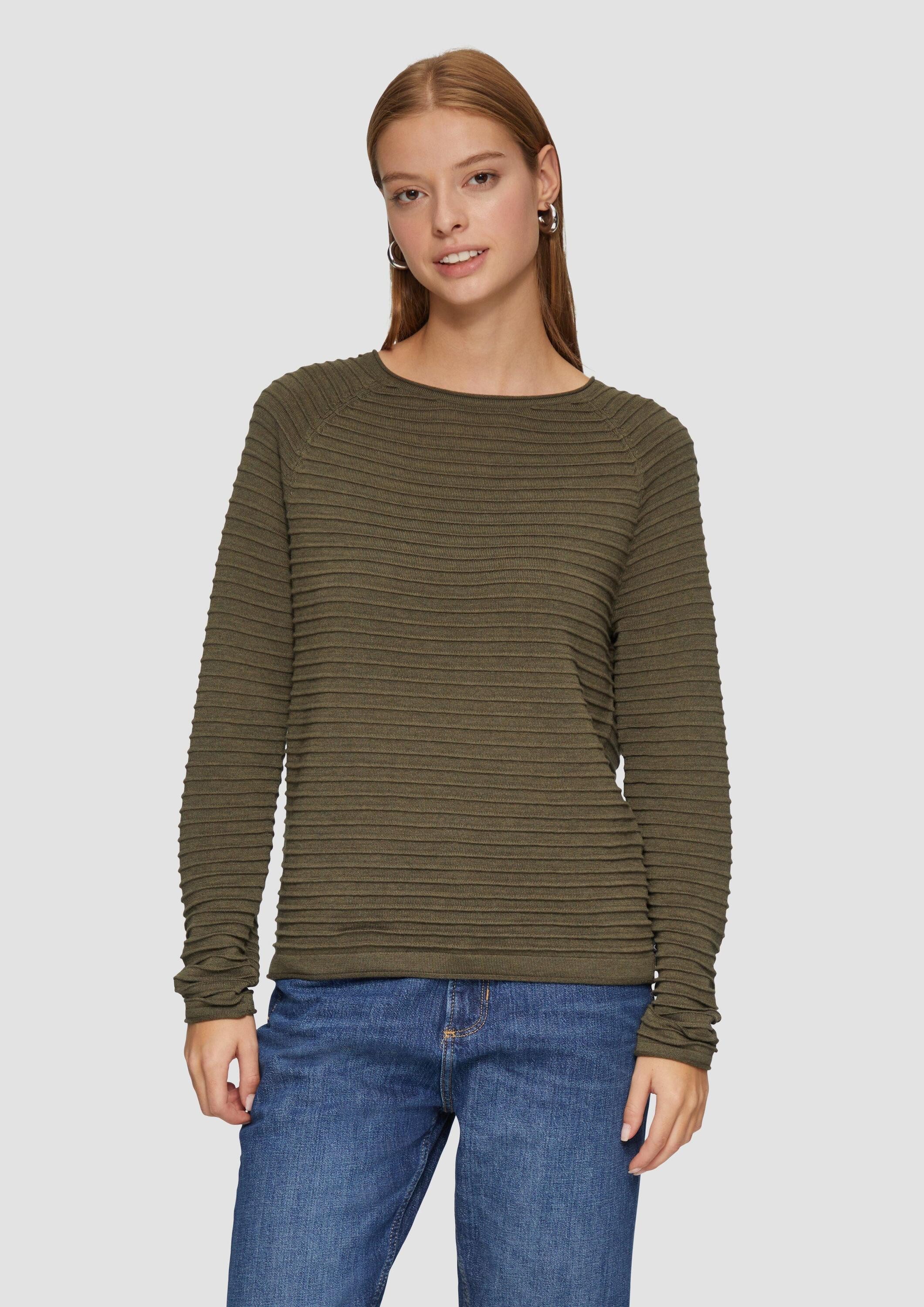 QS Longpullover Strickpullover (1-tlg) günstig online kaufen