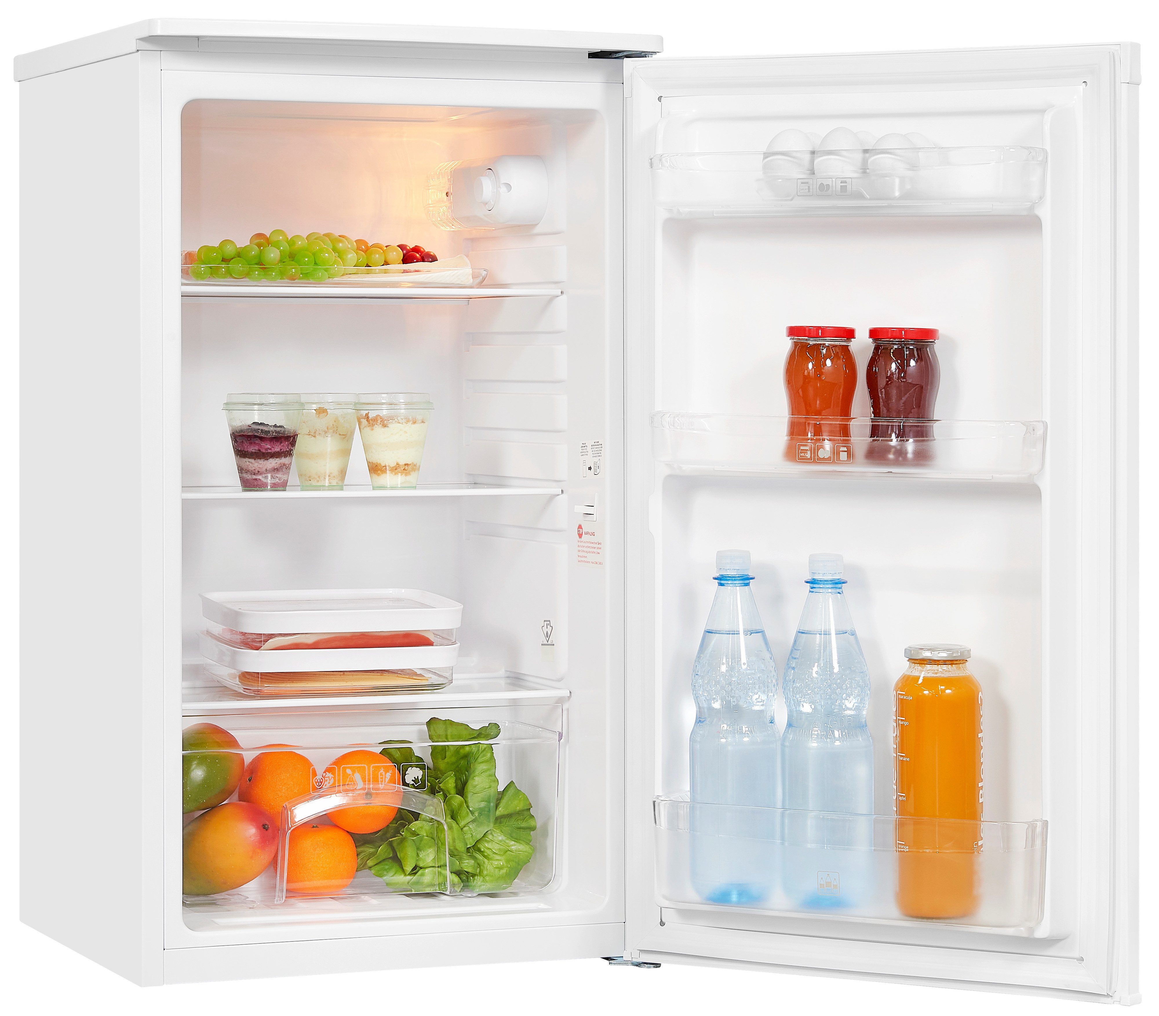exquisit Kühlschrank KS116-V-041E weiss, Kompakt, effizient und perfekt gekühlt für maximale Frische
