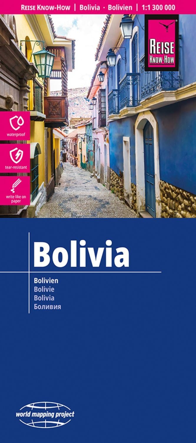 Reise Know-How Landkarte Bolivien / Bolivia (1:1.300.000) / diverse