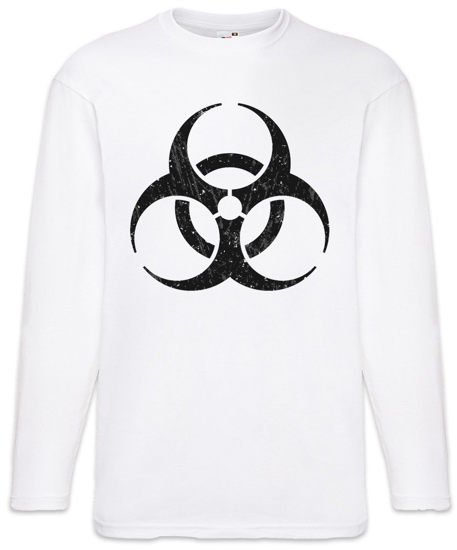 Langarmshirt Black Biohazard Vintage Symbol Langarm T-Shirt Goth TBBT Cyber
