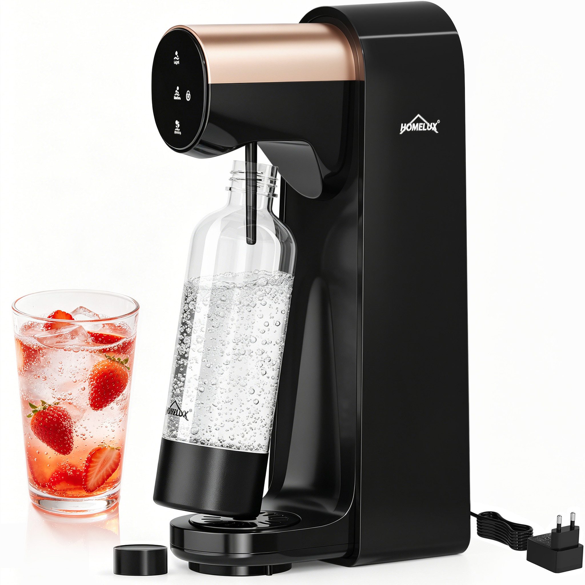 Wassersprudler Sprudelwasser Maschine mit 1L PET-Flaschen Bpa-Frei