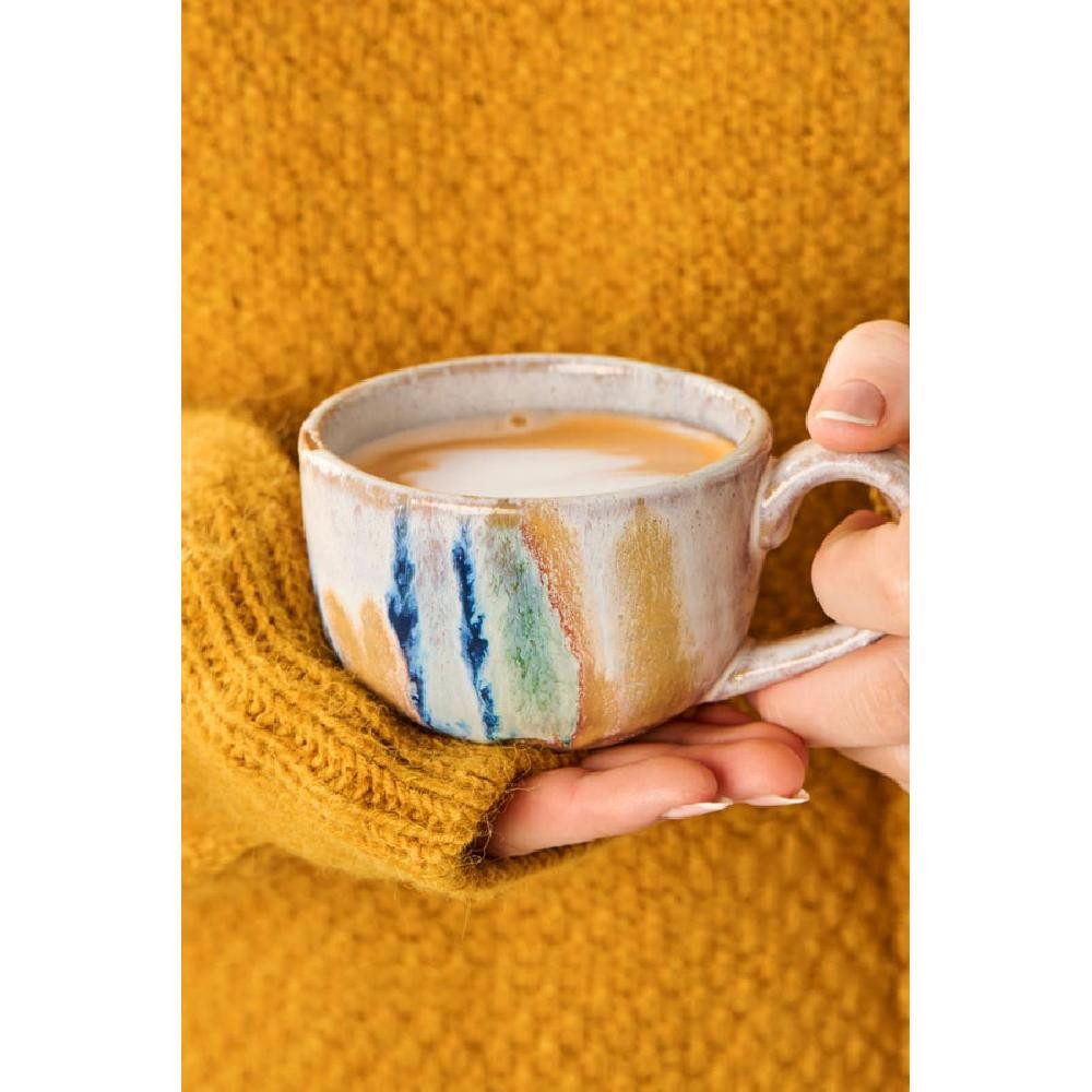 Ib Laursen Tasse Ib Laursen Tasse mit Henkel Trosa Blaue Struktur