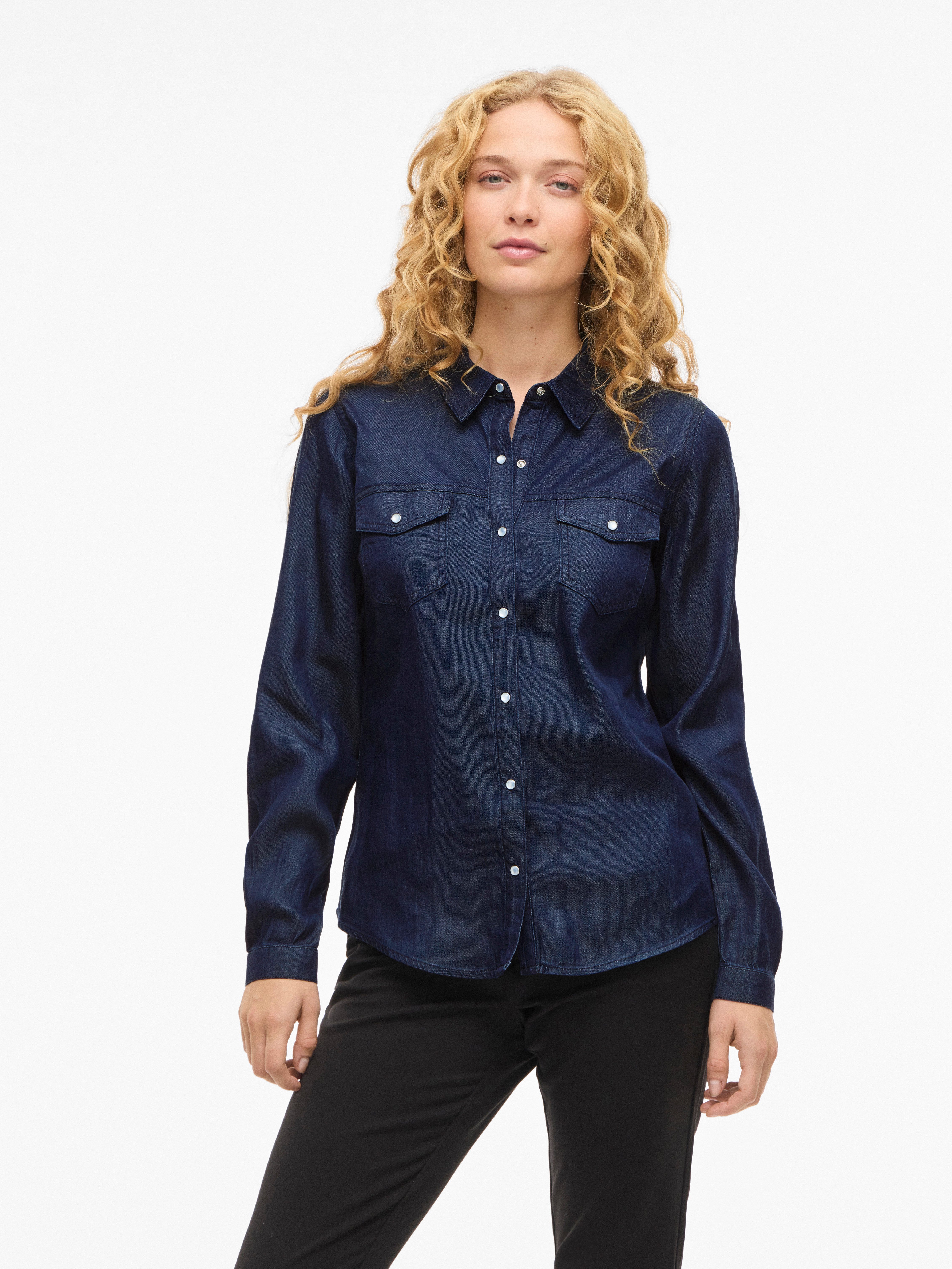 Vila Jeansbluse VIBISTA DENIM SHIRT/SU-NOOS günstig online kaufen