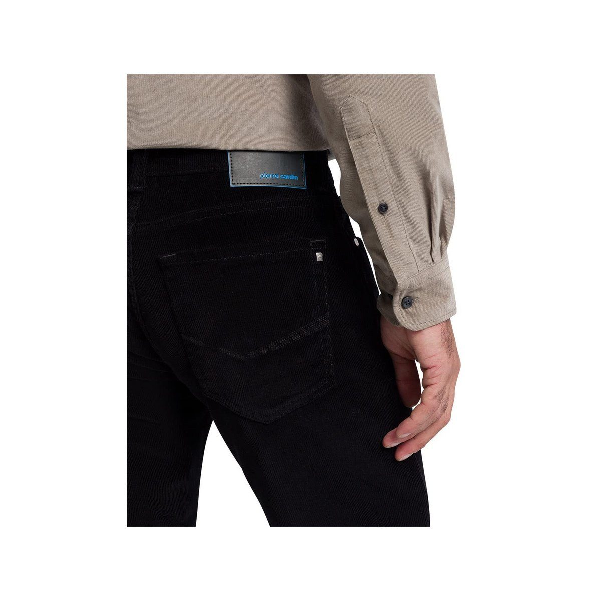schwarz Cardin (1-tlg) Pierre 5-Pocket-Jeans