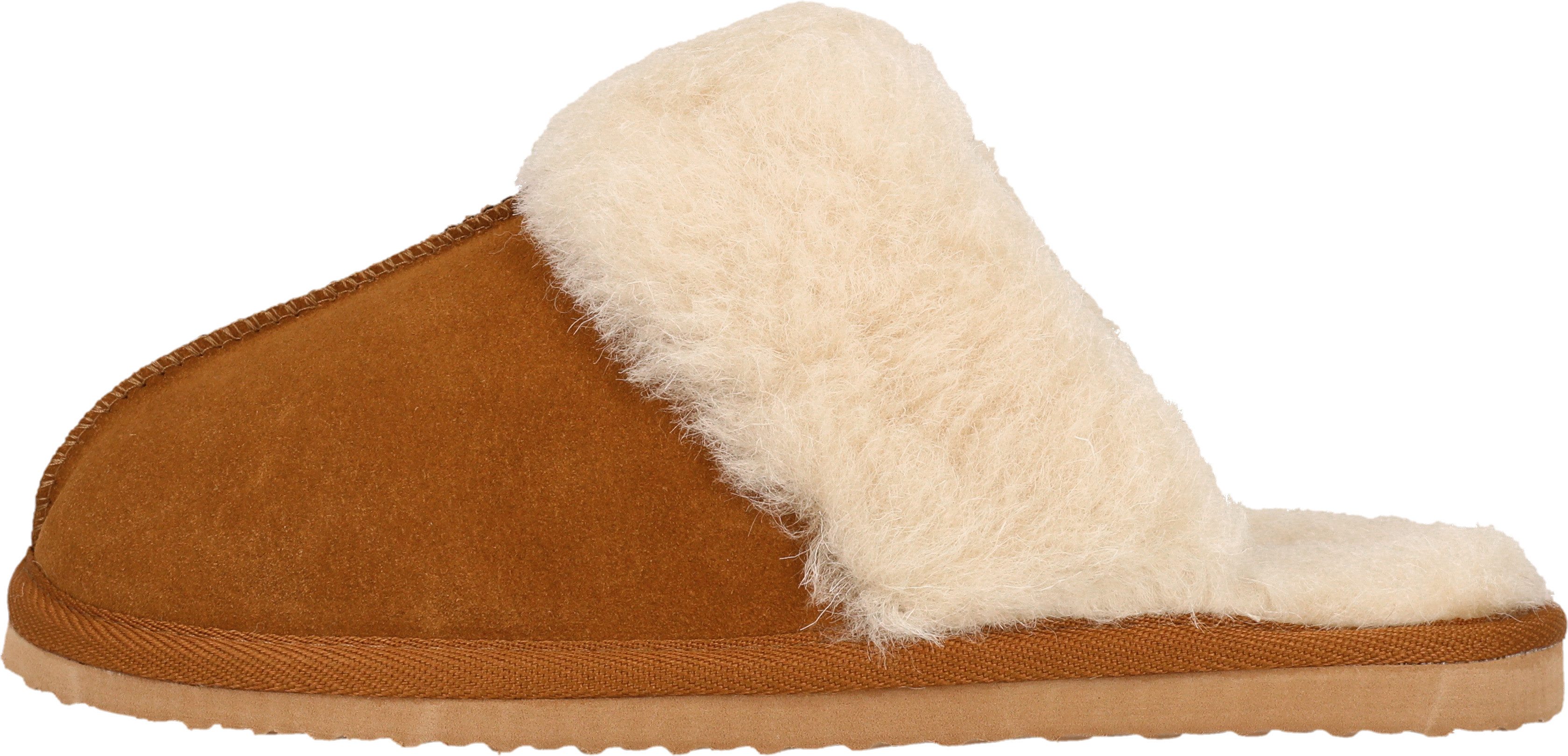 WHISTLER Carini W Leather Warm Slipper Hausschuh Pantoffel,Clog,Mule,Flats mit Fellkragen