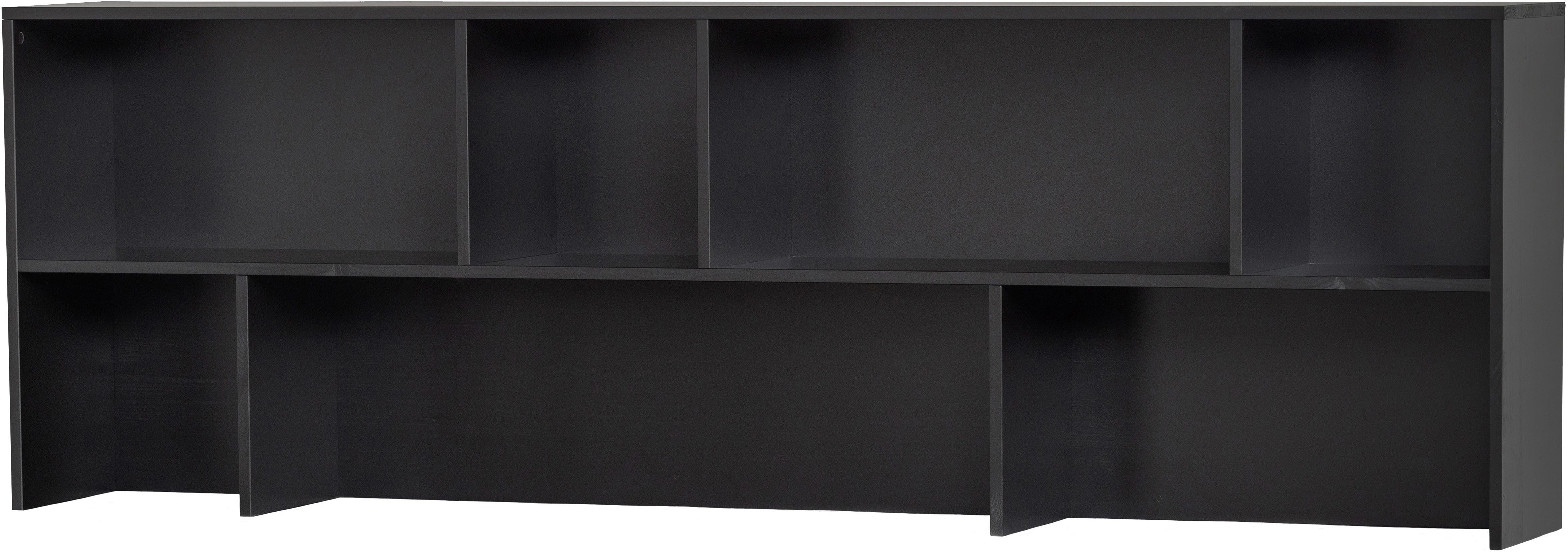 WOOOD Aufsatzschrank NEW GRAVURE Aufsatz-Regal Tragkraft Ablageboden 10 kg, Deckplatte 35 kg, sichtbare Maserung