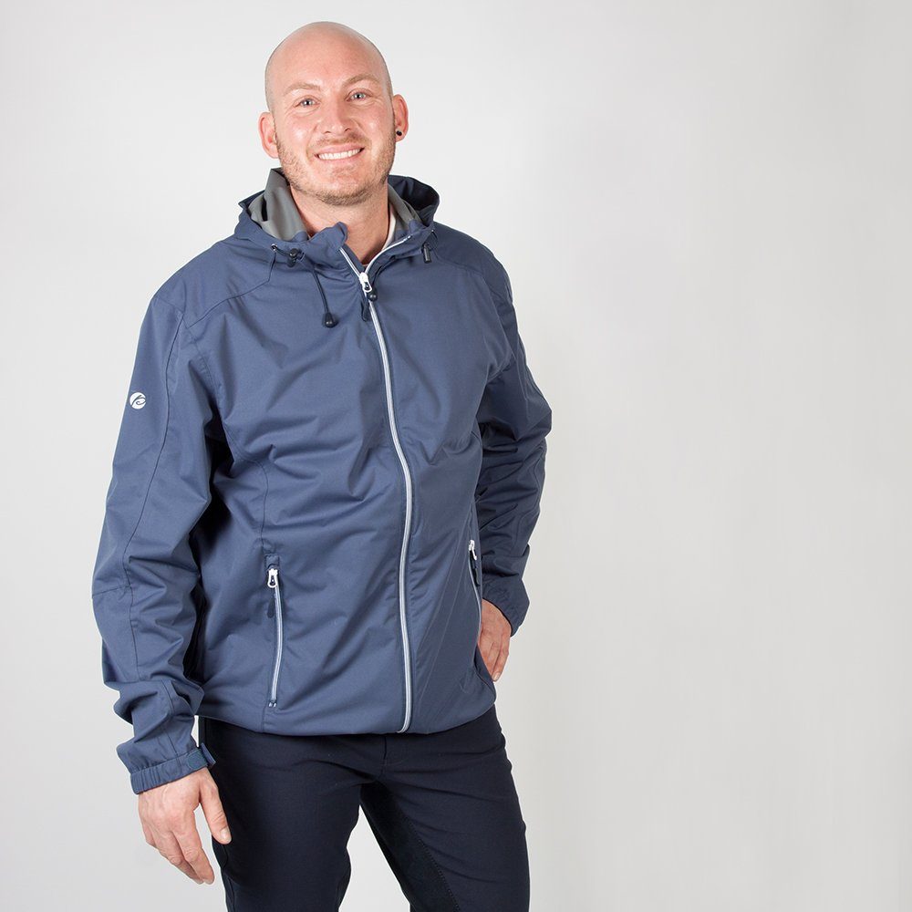 Funktionsjacke Funktionsjacke, Paspeln reflektierende Freizeitjacke Sport- PFIFF 'Dario' dunkelblau und Herren