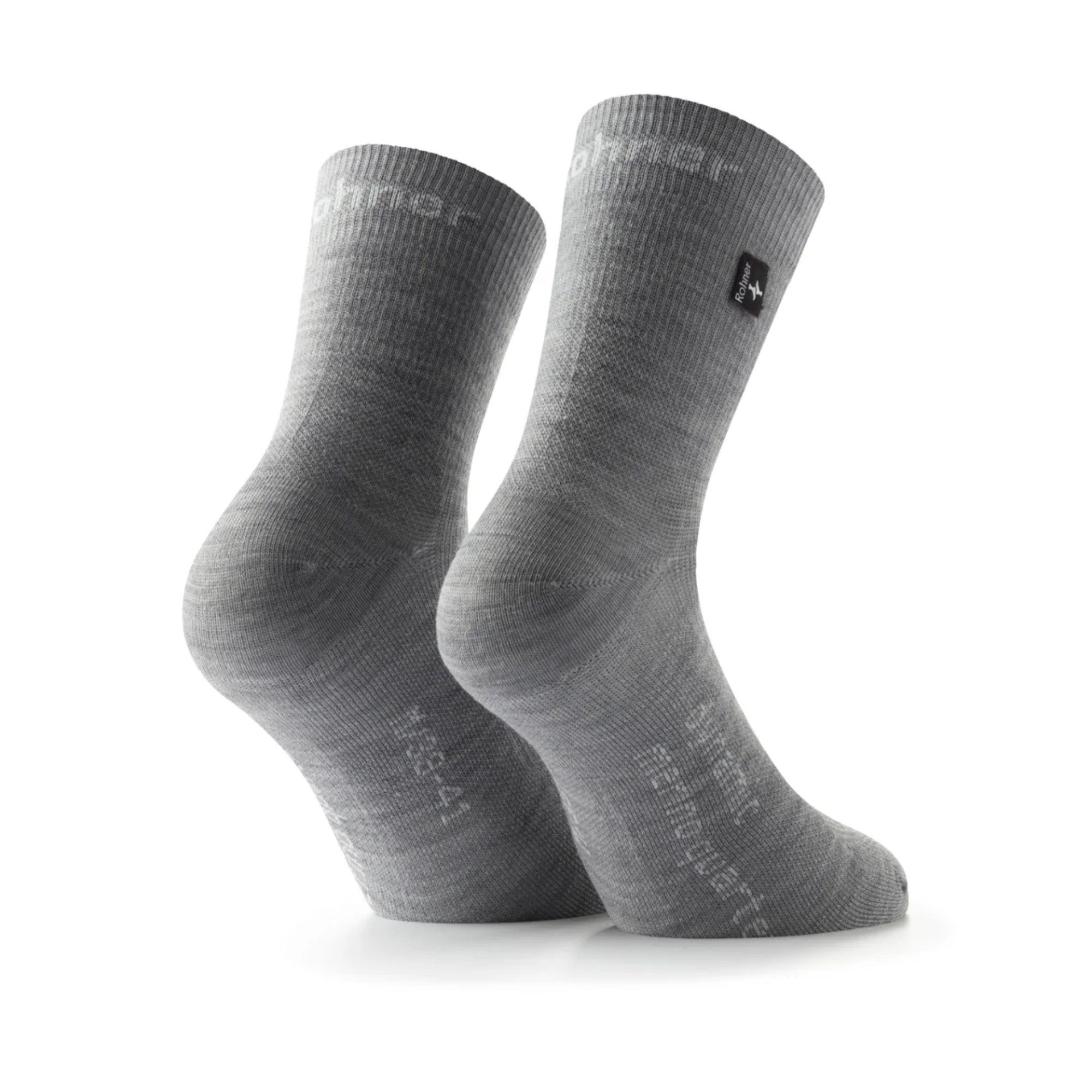 Rohner Socks Wandersocken Dynamic Merino Quarter l/r Outdoor-Socke hellgrau