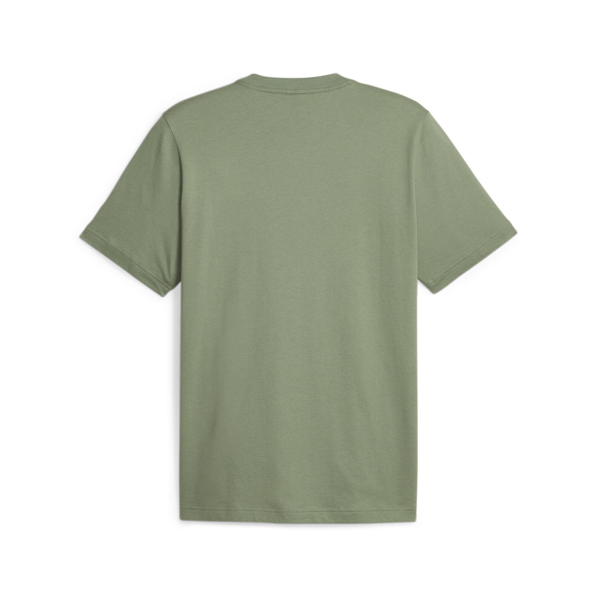 Herren kleinem Essentials+ Eucalyptus PUMA mit T-Shirt Logo Green T-Shirt zweifarbiges