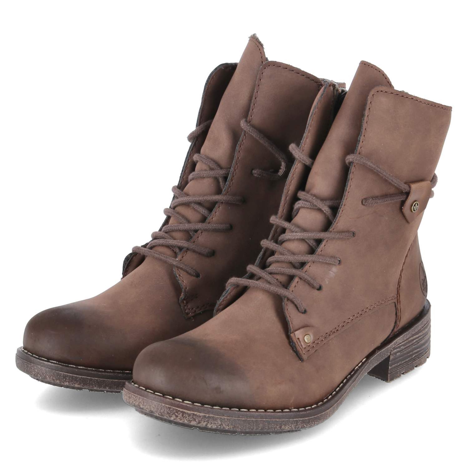 Rieker 79442-24 Damen Synthetik brown Schnürstiefel