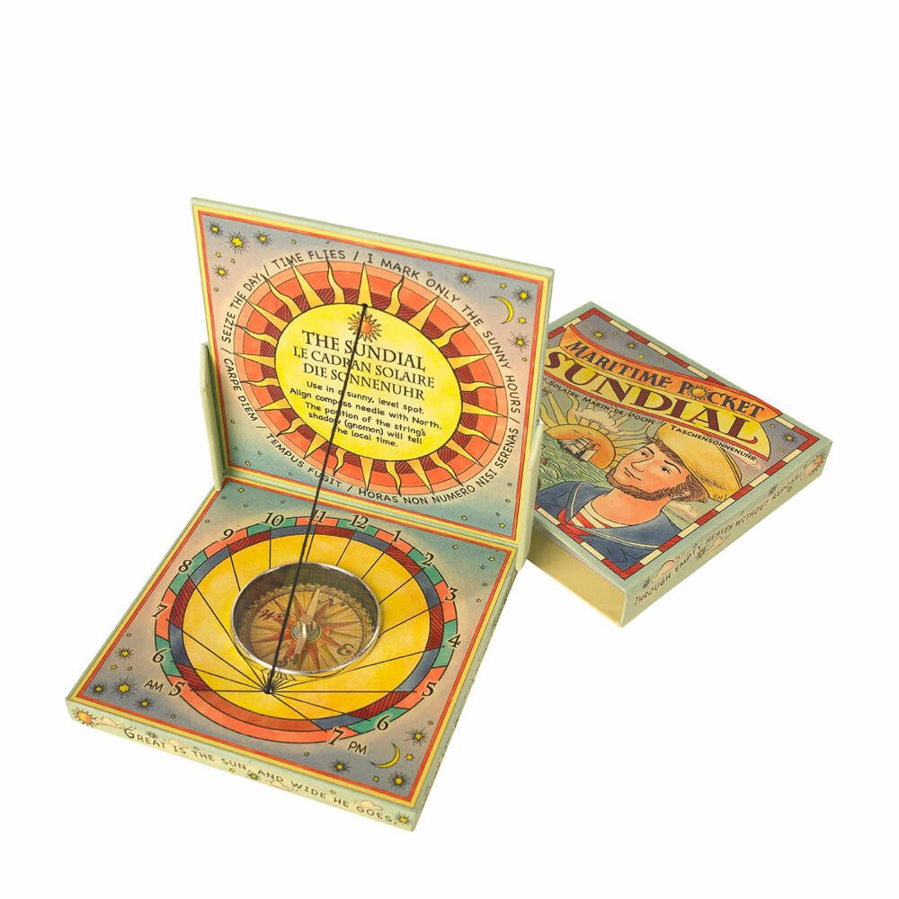 Sonnenuhr Geschenkset Taschen-Sonnenuhr
