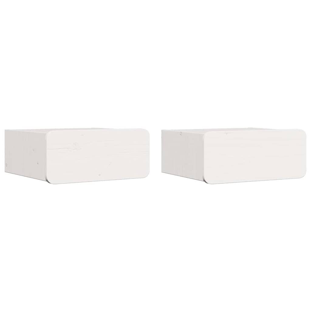 vidaXL Nachttisch Nachttisch 2 pcs Weiß günstig online kaufen